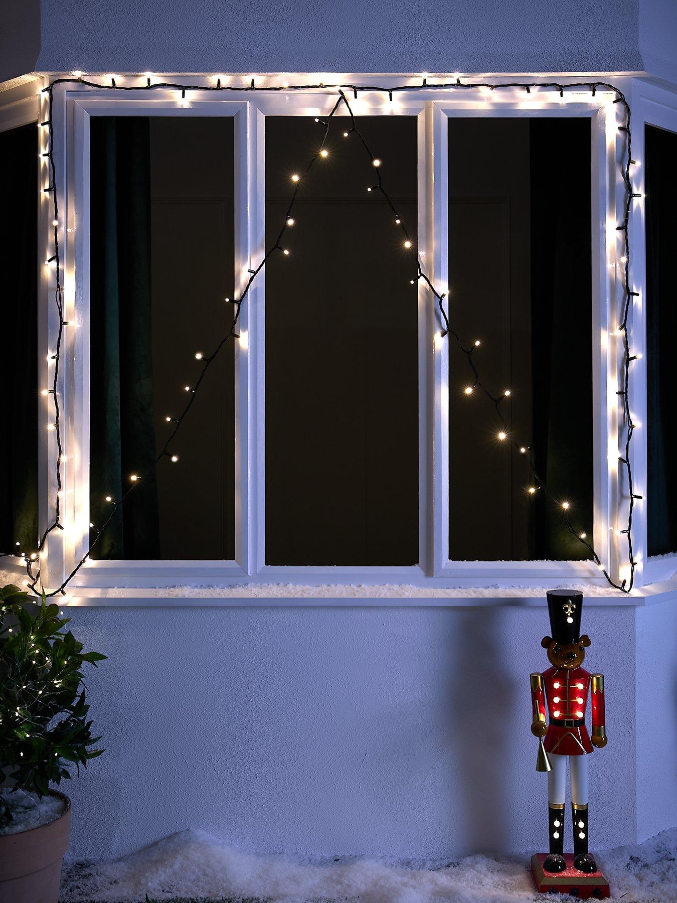 Product photograph of Festive 100 Led Connectable Outdoor Christmas Lights - Warm White from very.co.uk