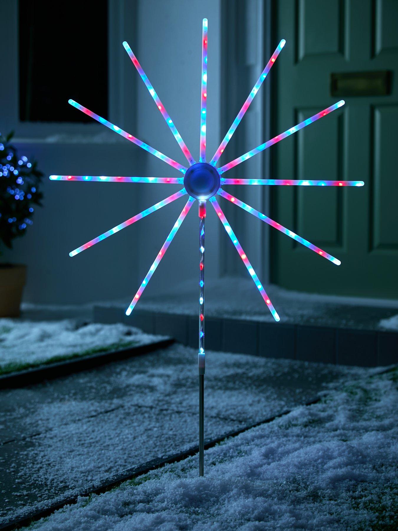 Product photograph of Festive 108 Cm Rgb Firework Outdoor Christmas Light from very.co.uk