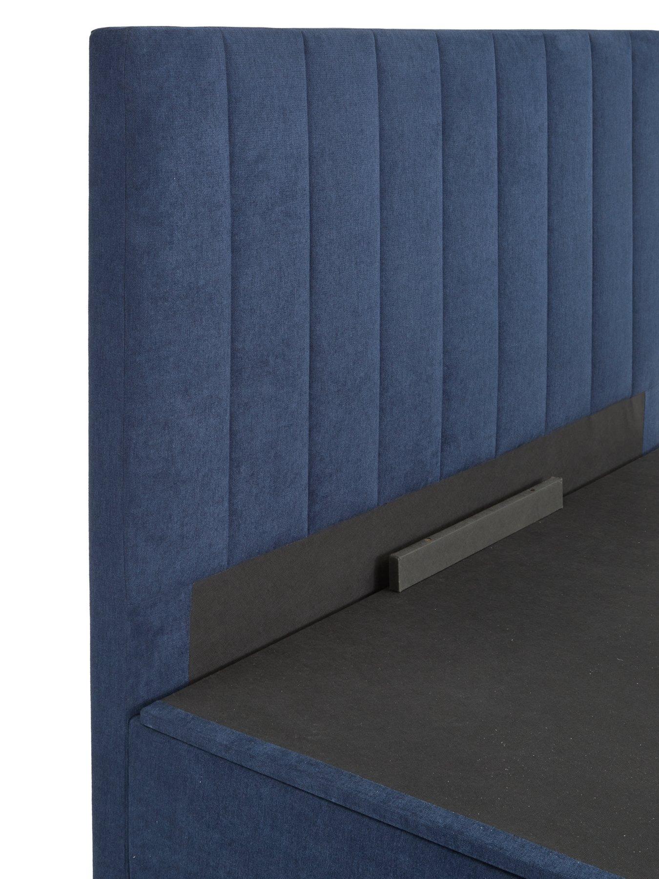 Image 4 of 6 of The Very Collection Nova End Lift Up Storage Ottoman Bed with Mattress Options (Buy &amp; SAVE!) - Blue