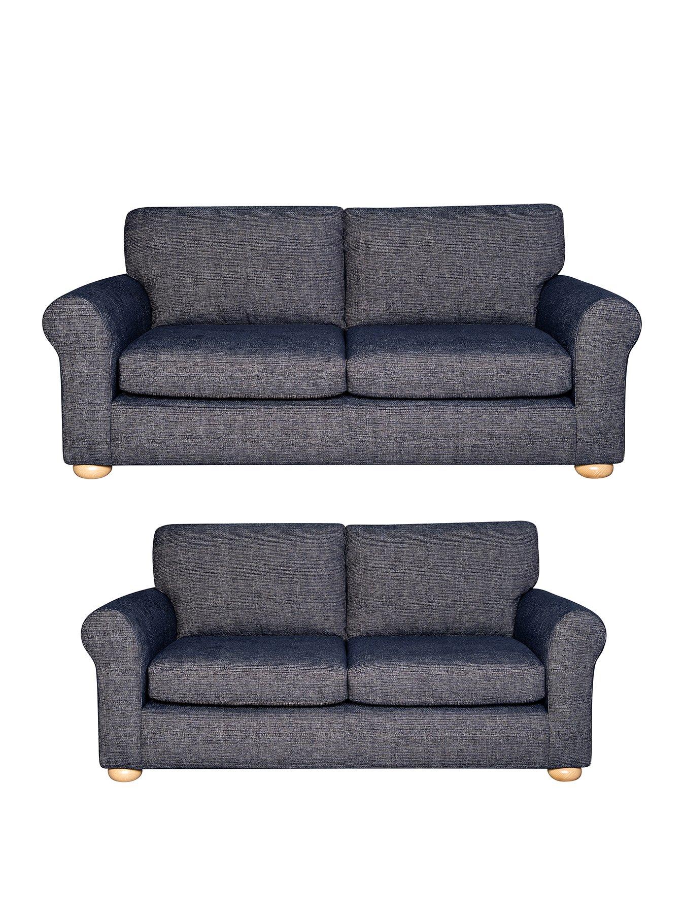 Product photograph of Very Home Bailey 3 2 Seater Fabric Sofa from very.co.uk