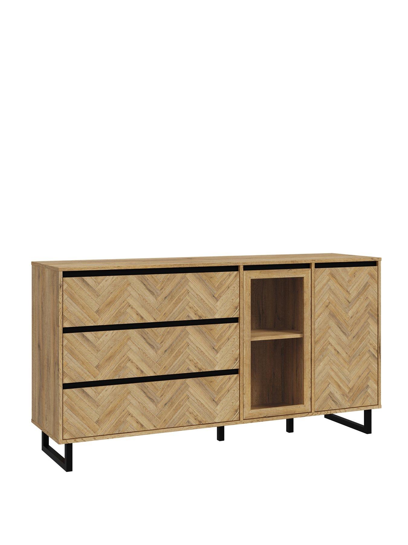Image 3 of 7 of Nikomedes 2 Door, 3 Door&nbsp;Sideboard - Dark Oak