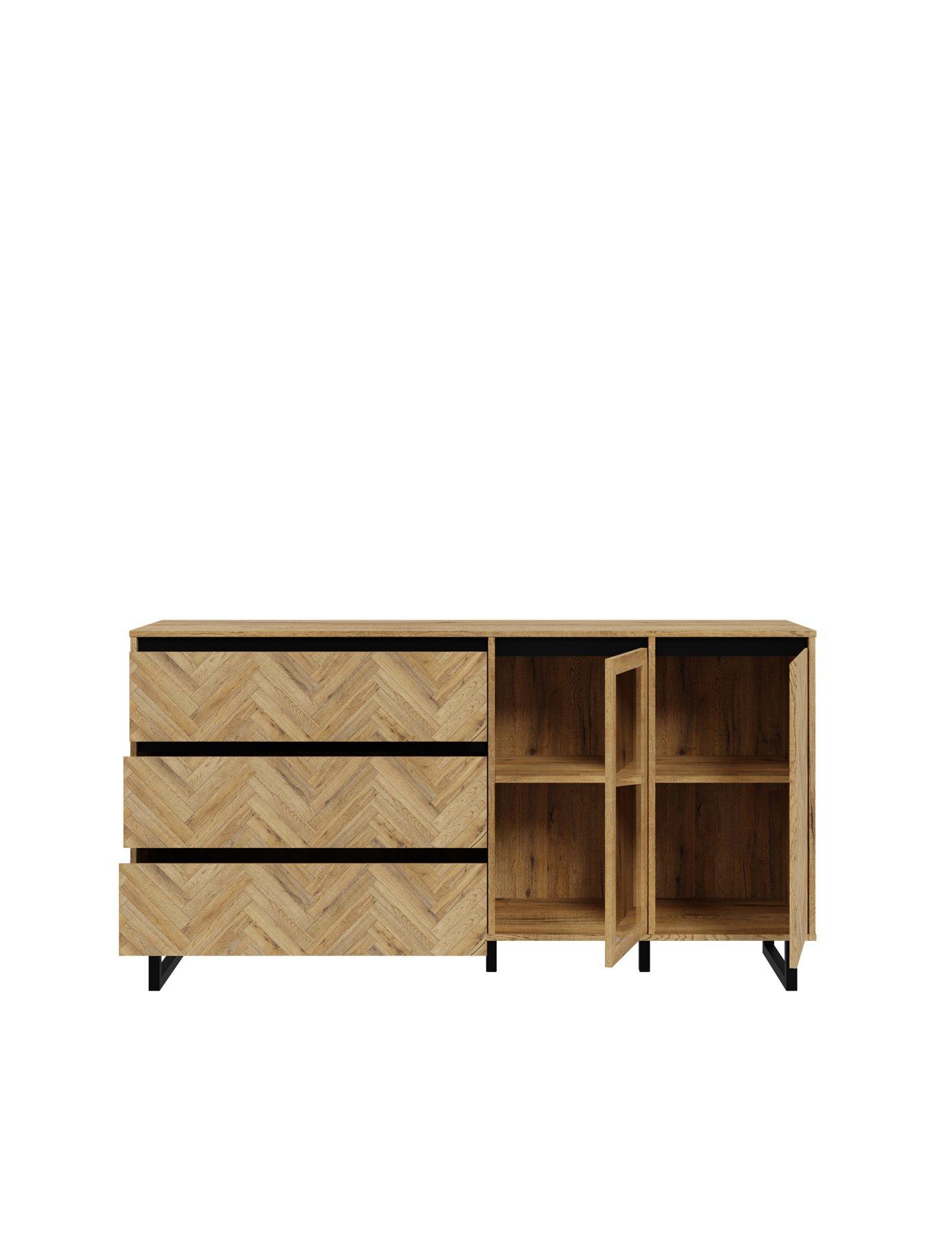 Image 4 of 7 of Nikomedes 2 Door, 3 Door&nbsp;Sideboard - Dark Oak