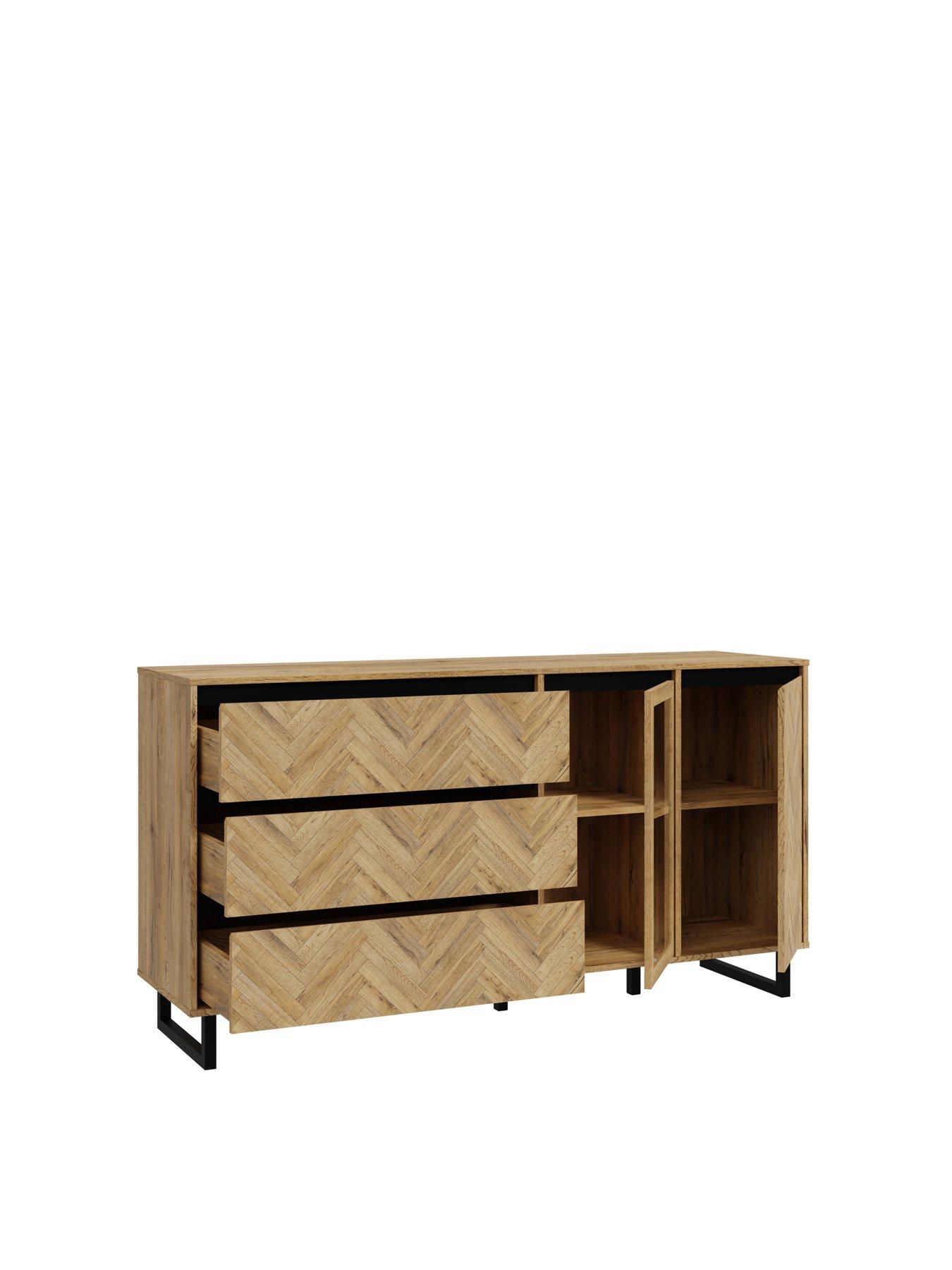 Image 5 of 7 of Nikomedes 2 Door, 3 Door&nbsp;Sideboard - Dark Oak