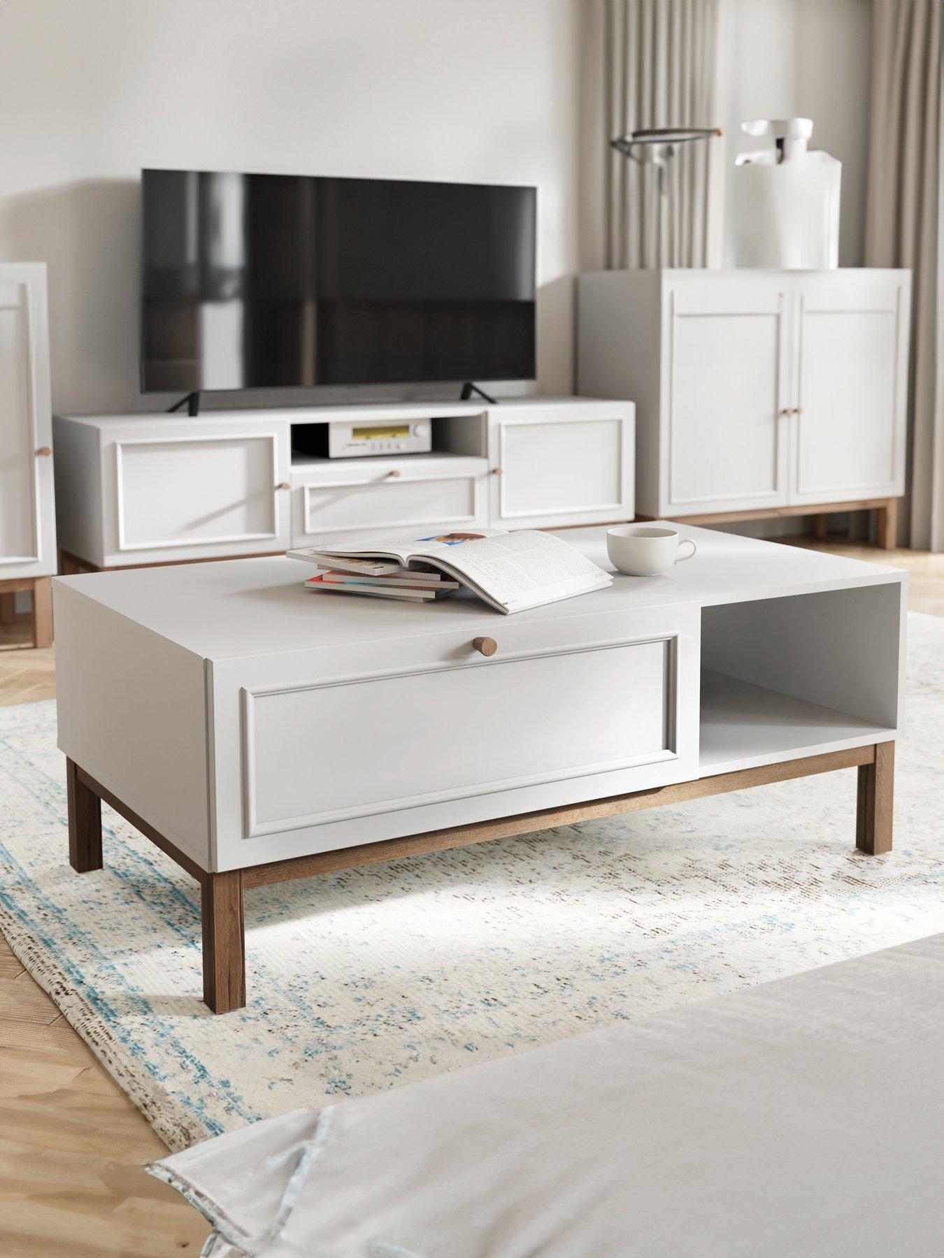 undefined Penkridge Coffee Table - Grey/Oak