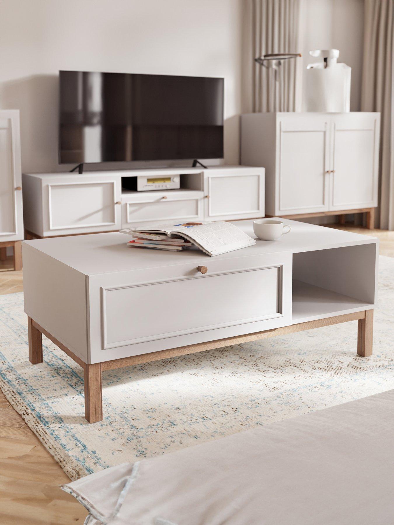 undefined Penkridge Coffee Table - Grey/Oak