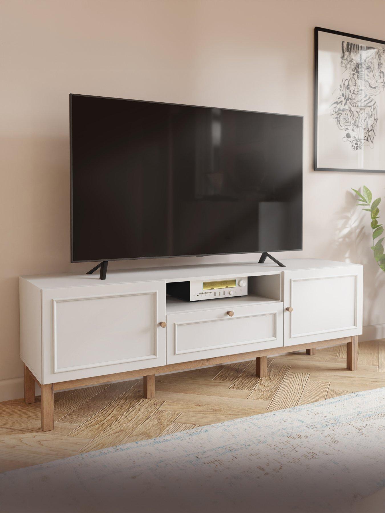 Penkridge TV Unit - Grey/Oak - fits TV up to 70 inch