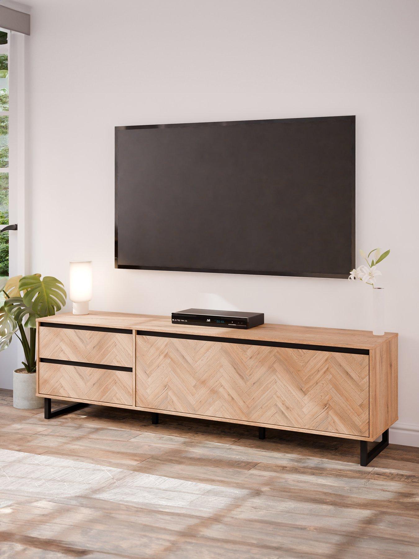 undefined Nikomedes TV Unit - Dark Oak - fits up To 70 inch TV