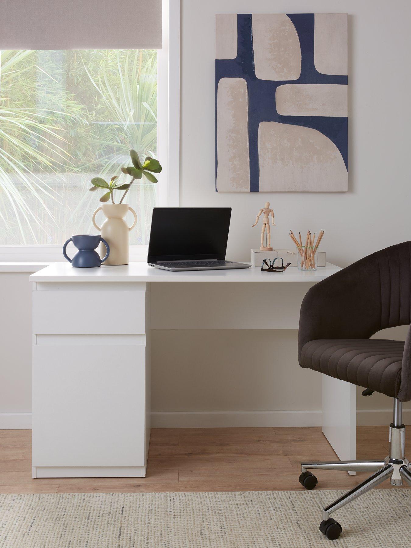 Product photograph of Very Home Lisson Desk In White - Fsc Reg Certified from very.co.uk