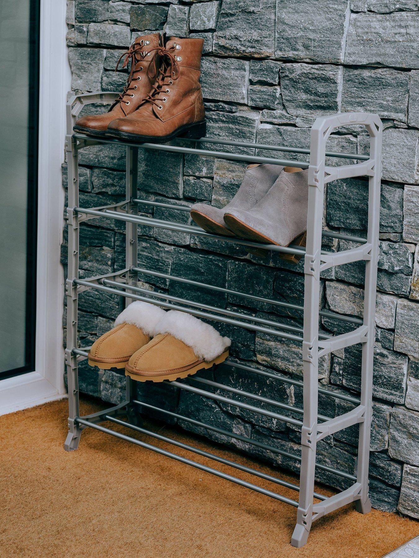 Product photograph of Addis 5 Tier Shoe Rack from very.co.uk