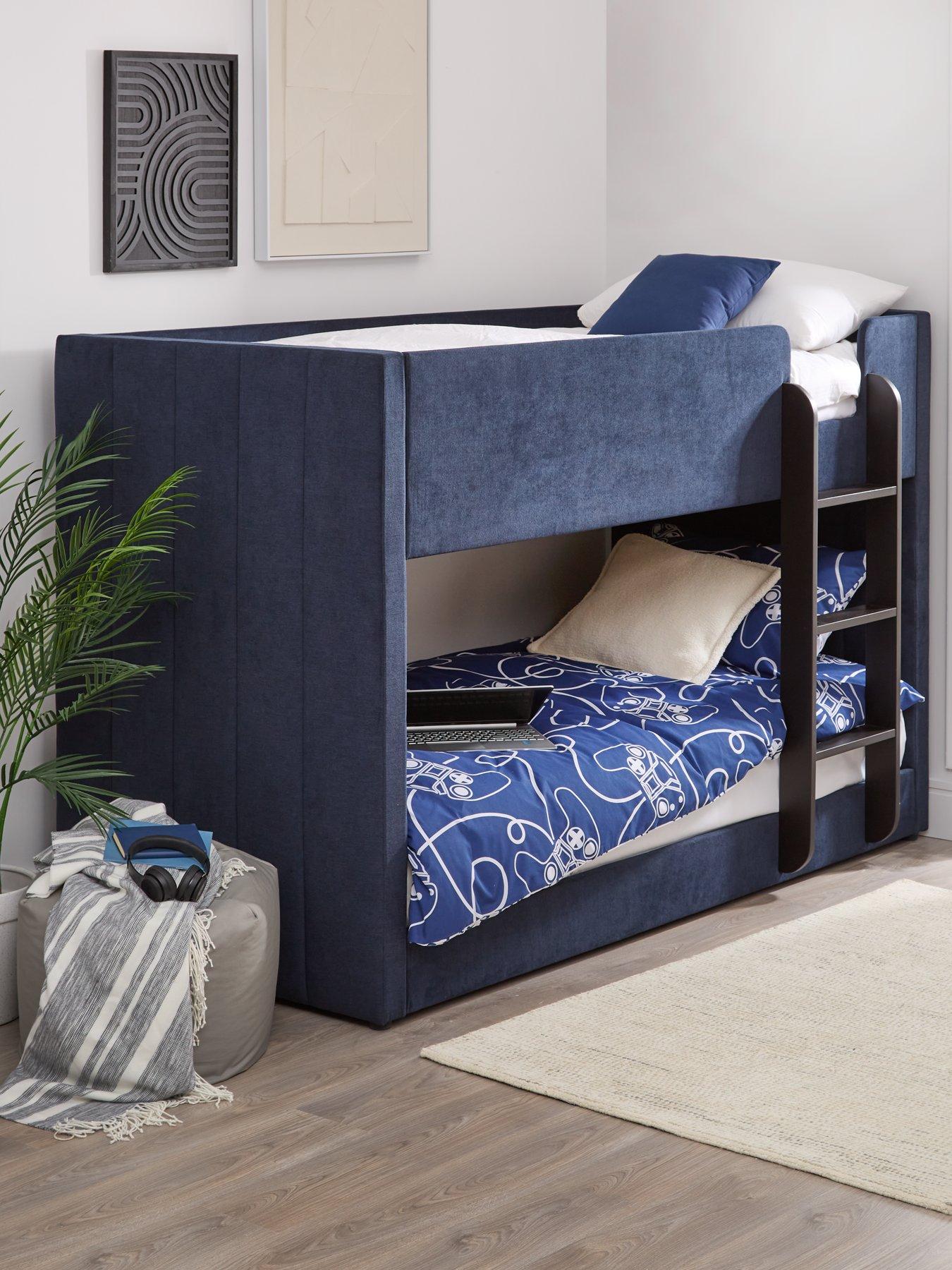 Product photograph of Very Home Panelled Bunk - Bunk Bed Frame With 2 Standard Mattresses from very.co.uk