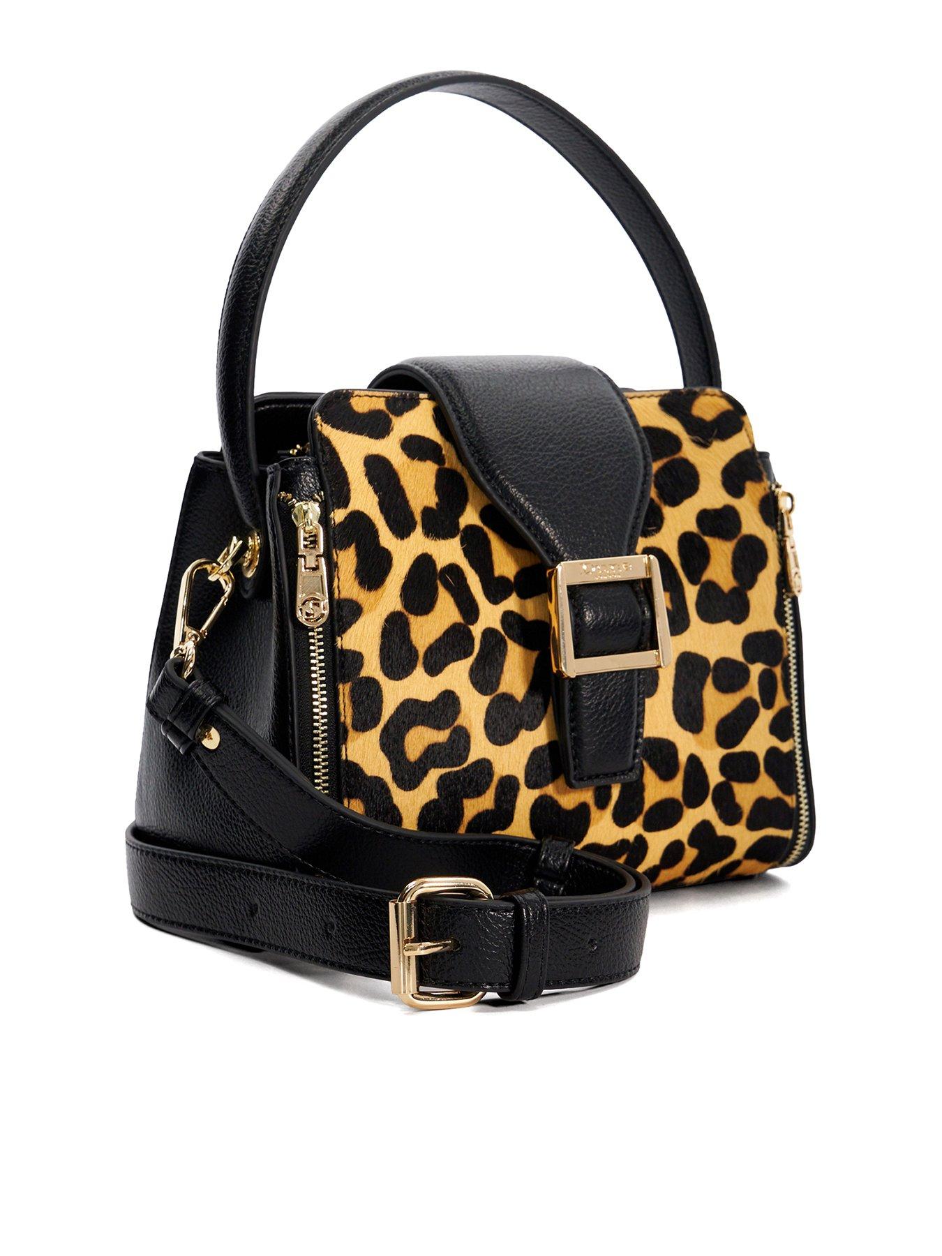 Dune leopard clutch bag shop
