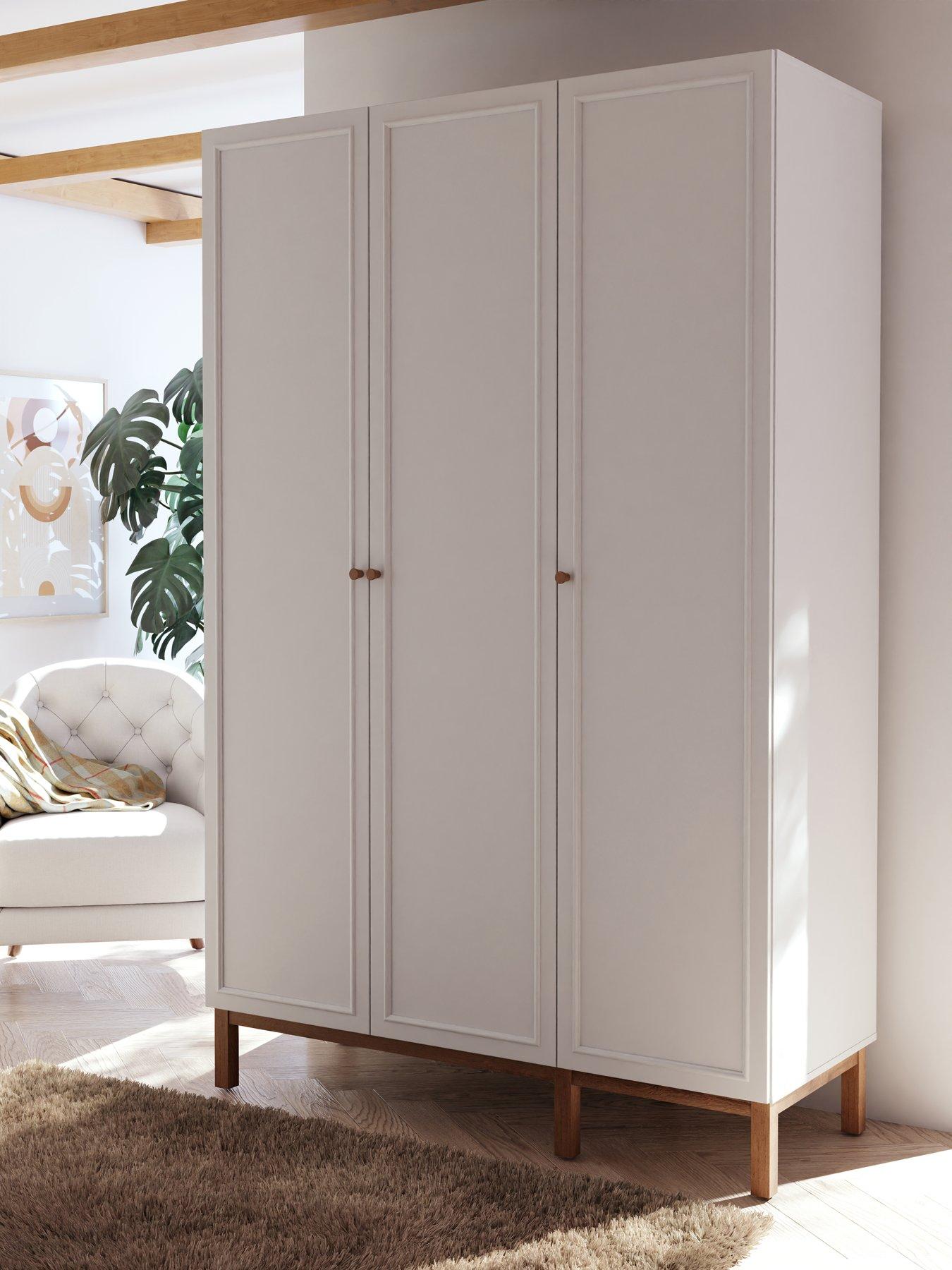 Product photograph of Penkridge 3 Door Wardrobe - Grey Oak from very.co.uk