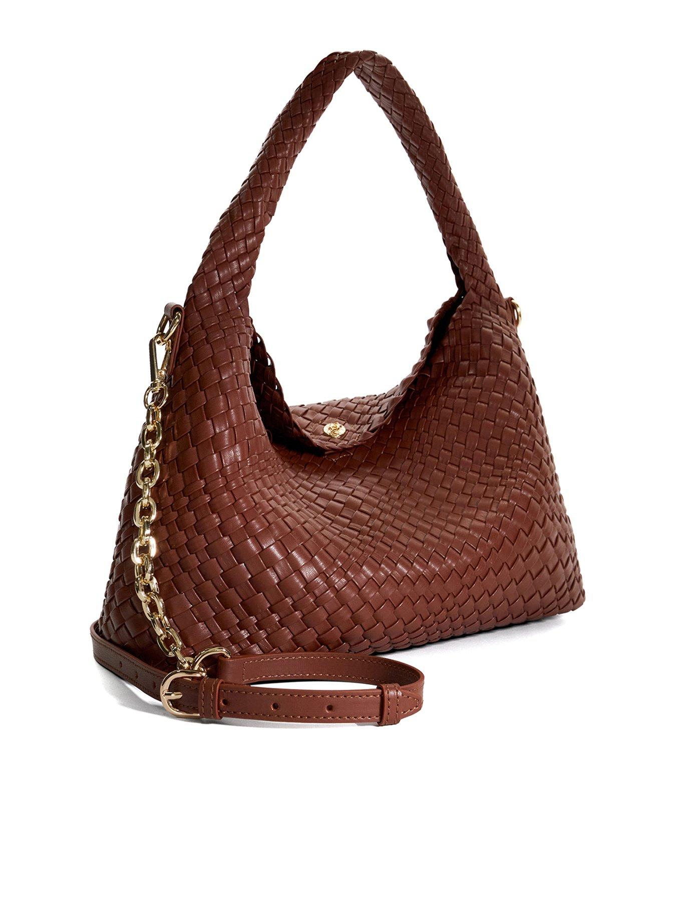 Dune London Deliberate Woven Shoulder Bag - Tan | Very.co.uk