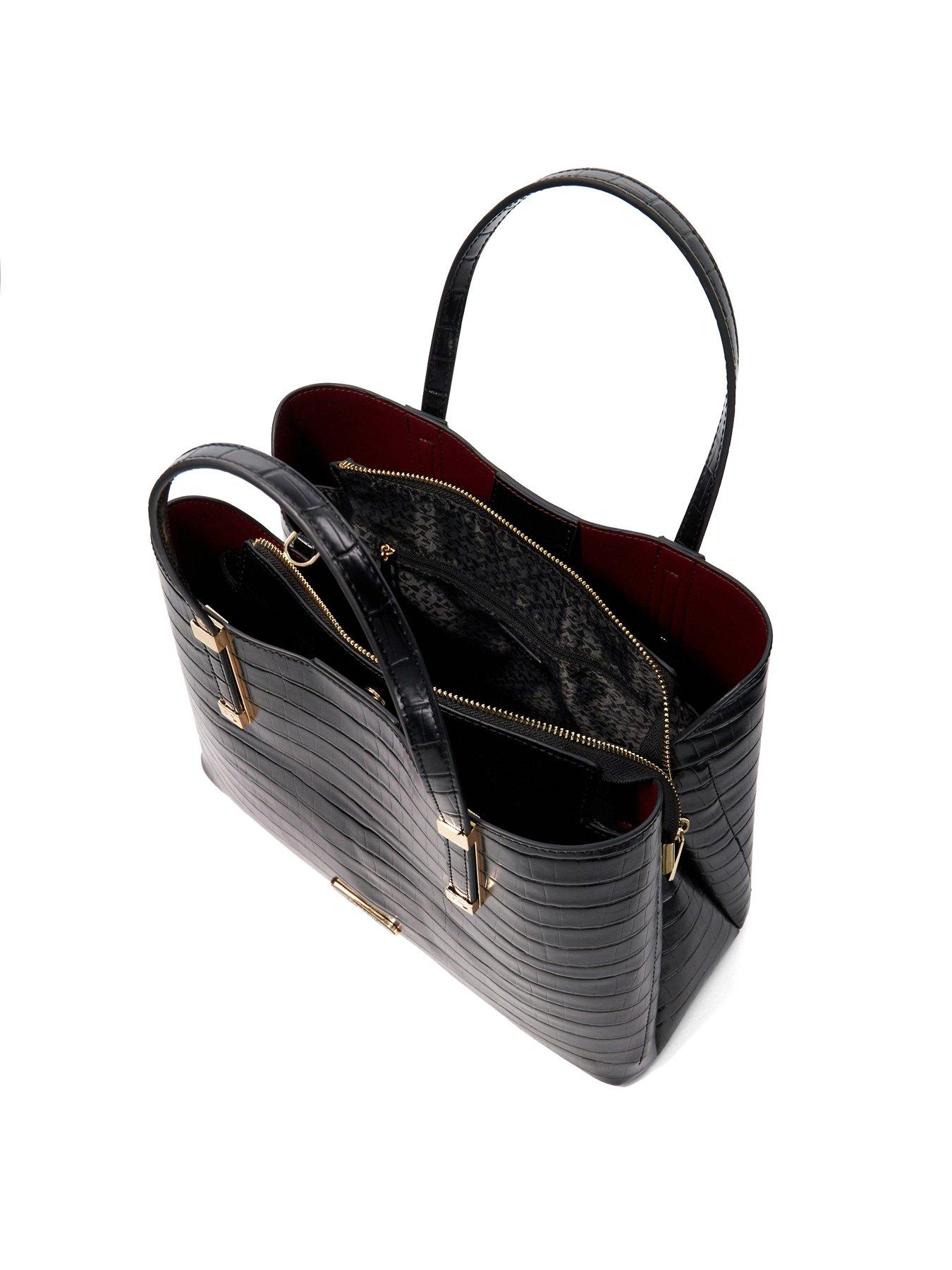 Dune London Dorry Branded Hardware Tote Bag Black Very.co.uk