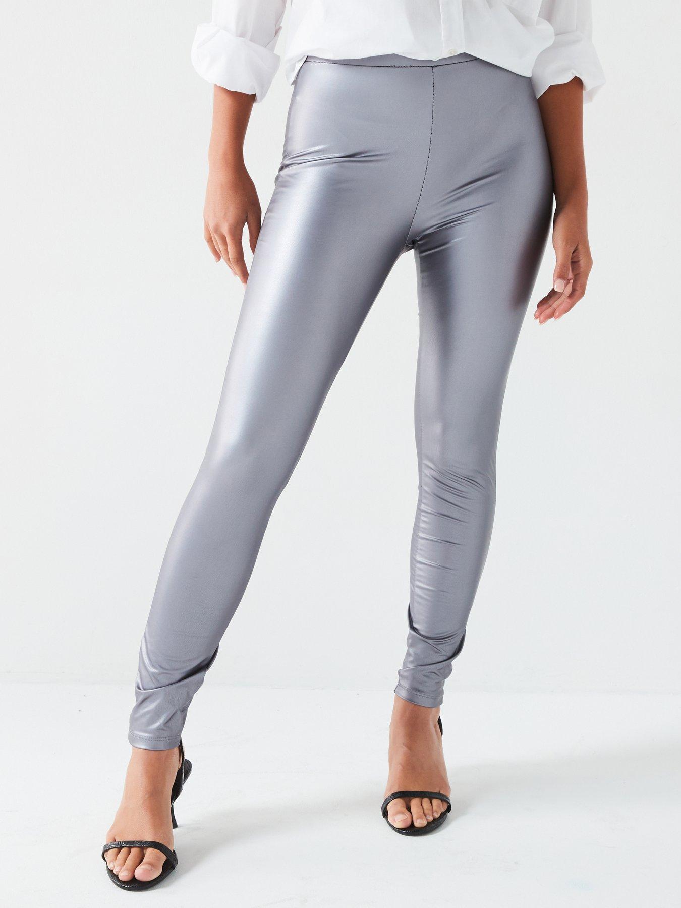 Ladies Leggings Sparkly Leggings Forever 21 Silver Leggings