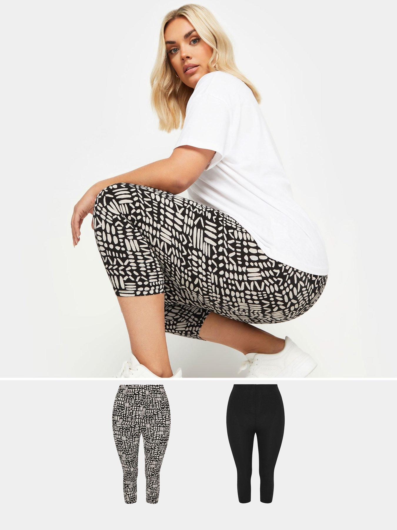 Image 1 of 4 of Yours 2 Pack Crop Leggings - Multi