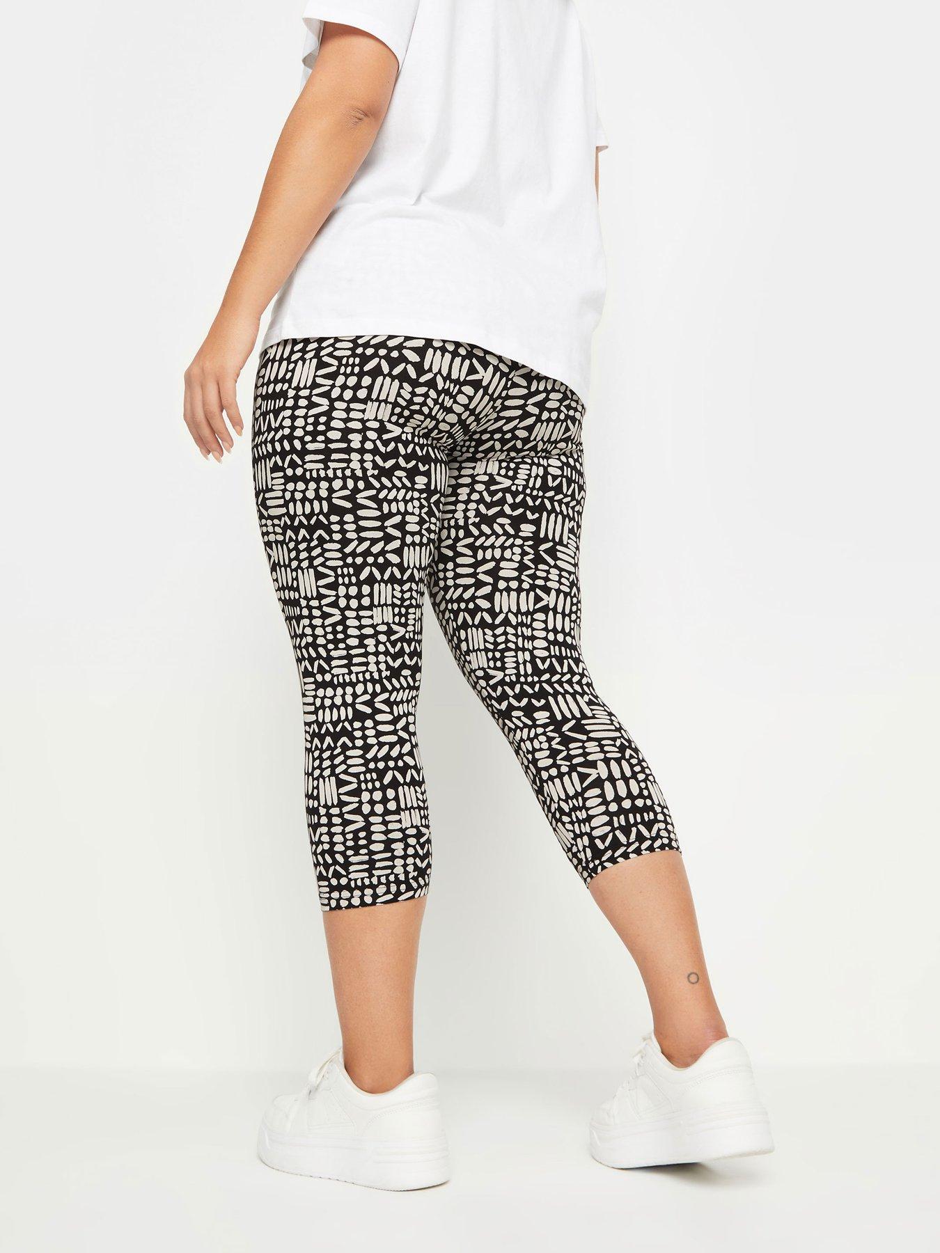 Image 2 of 4 of Yours 2 Pack Crop Leggings - Multi