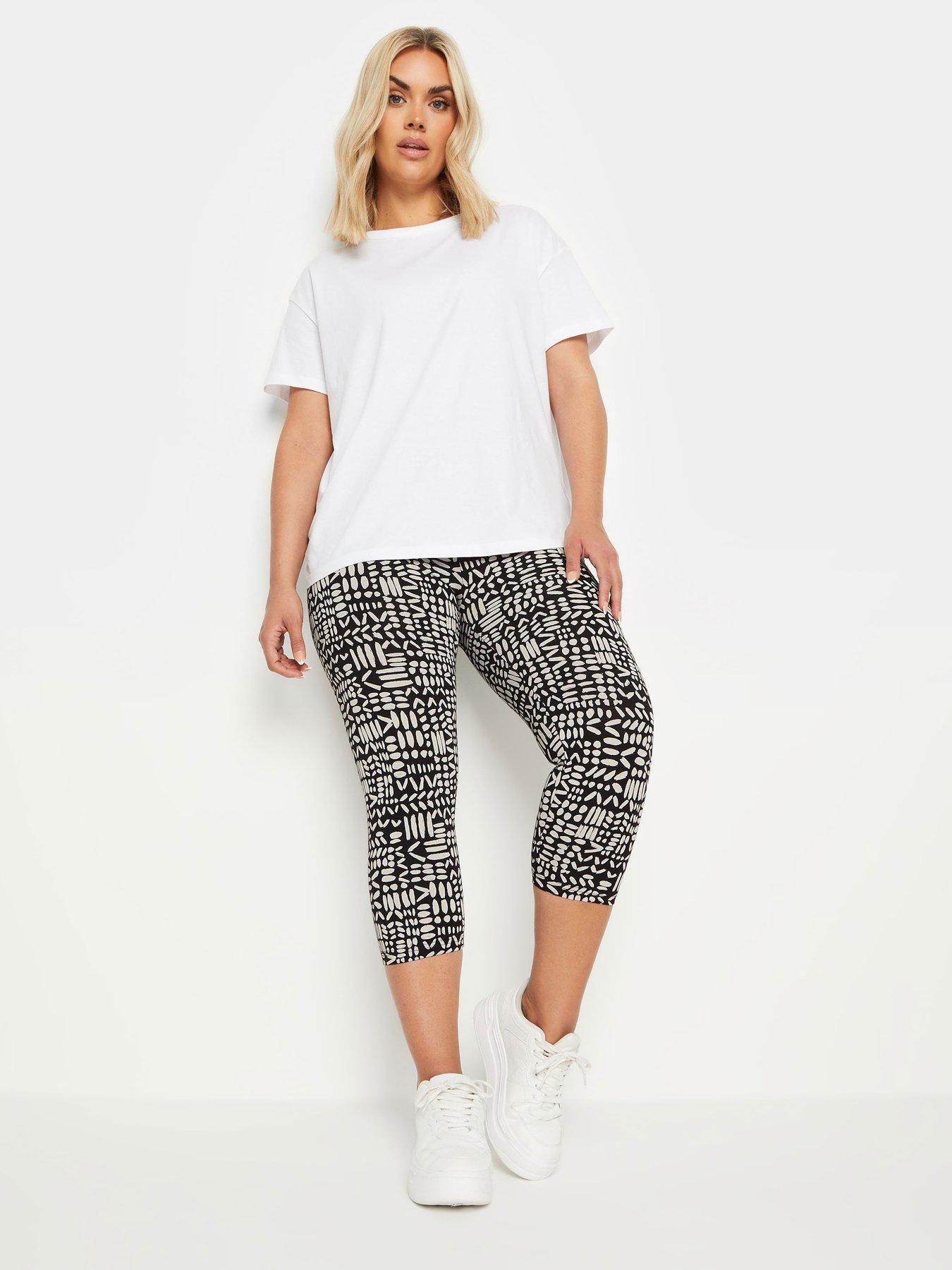 Image 3 of 4 of Yours 2 Pack Crop Leggings - Multi