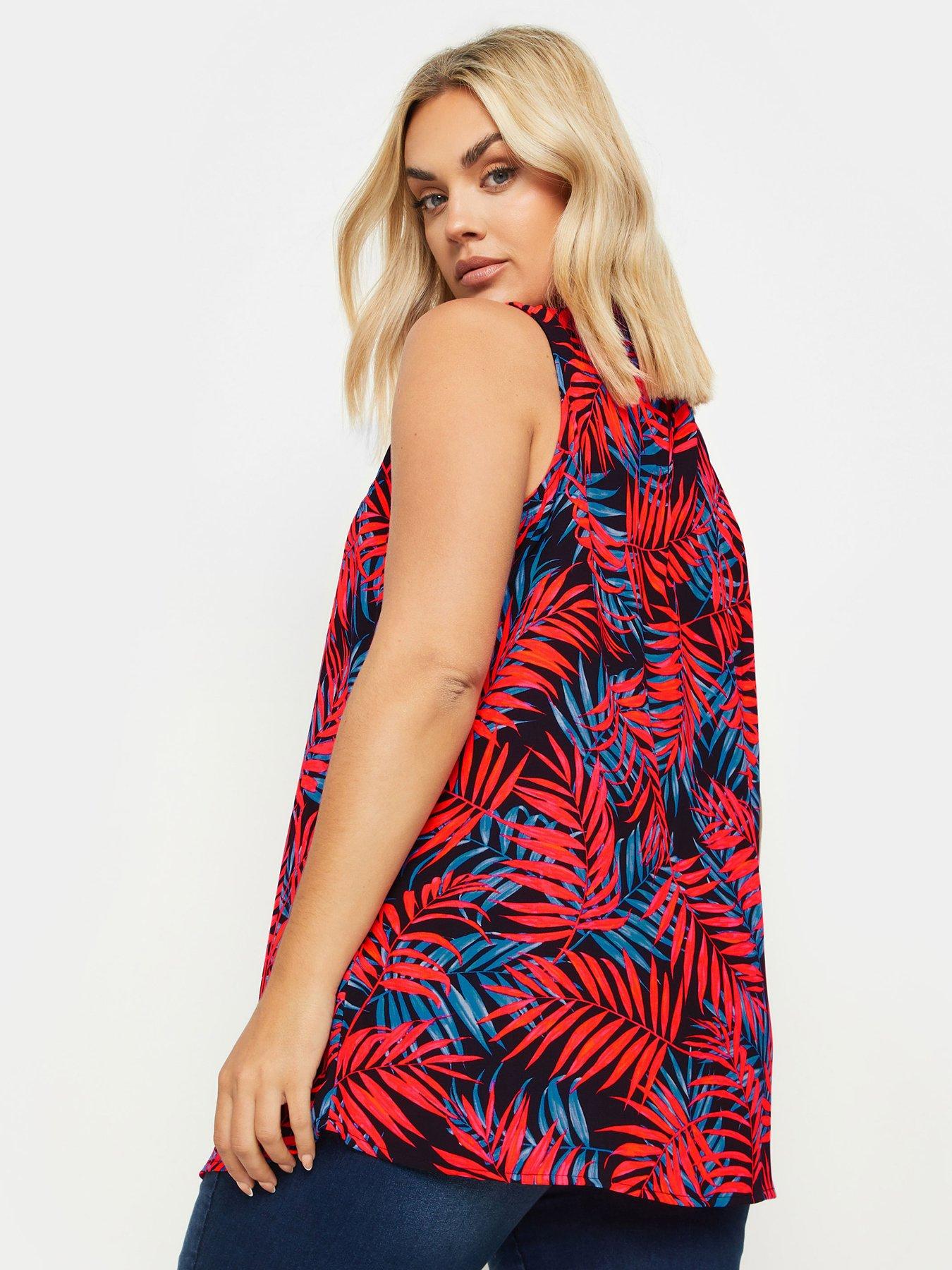 Image 2 of 4 of Yours Pleat Formal Vest Blouse - Multi