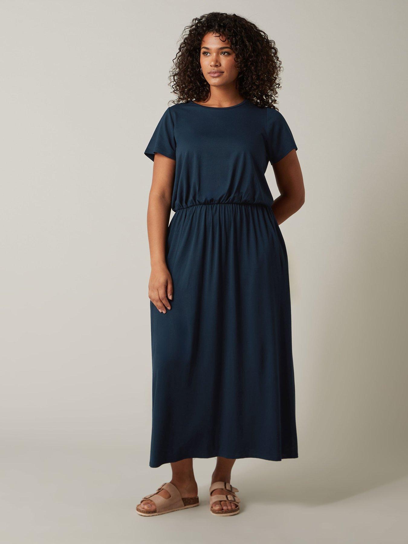 Jersey Pocket Dress Navy