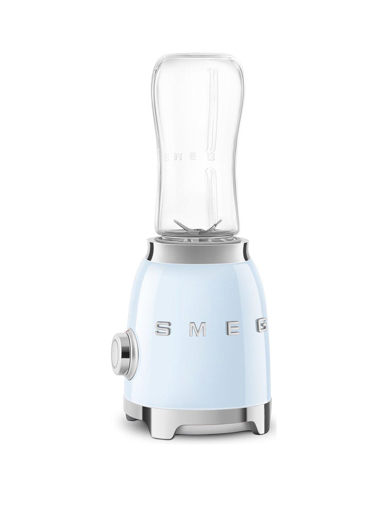 Smeg PBF01 Retro Style Personal Blender, 600ml, 300W - Pastel Blue