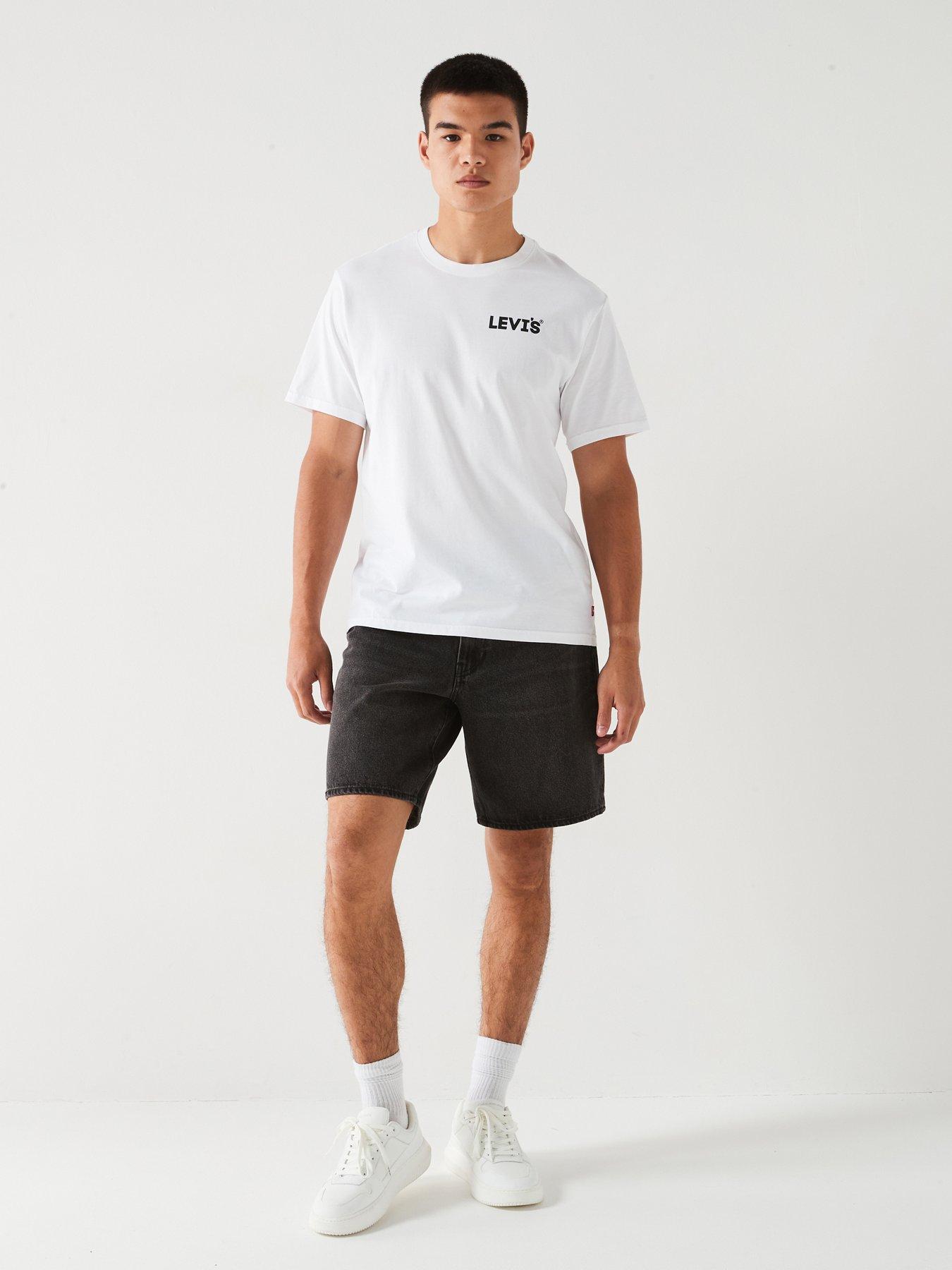 undefined 468 Loose Fit Denim Shorts - Black