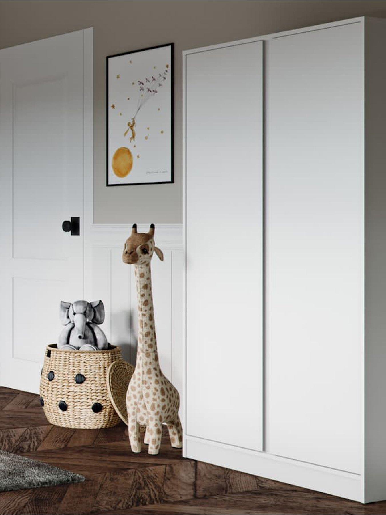 undefined Childrens 2 Door Wardrobe - White