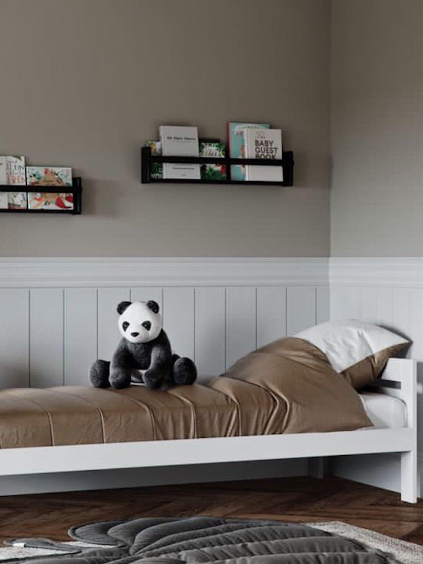 Product photograph of Little Acorns Childrens Single Bedframe - White from very.co.uk