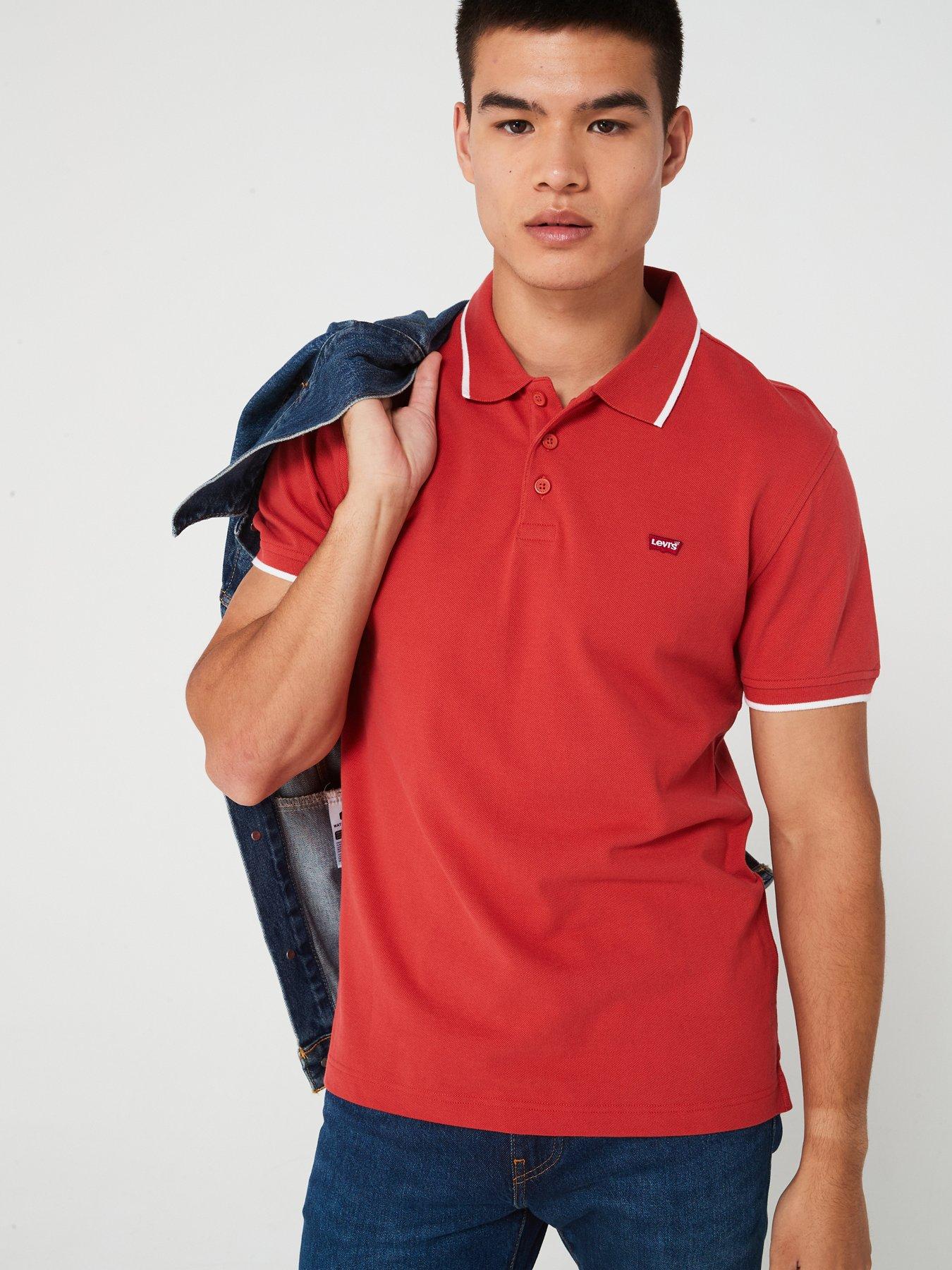 Levi's Housemark Polo Shirt - Red | Very.co.uk