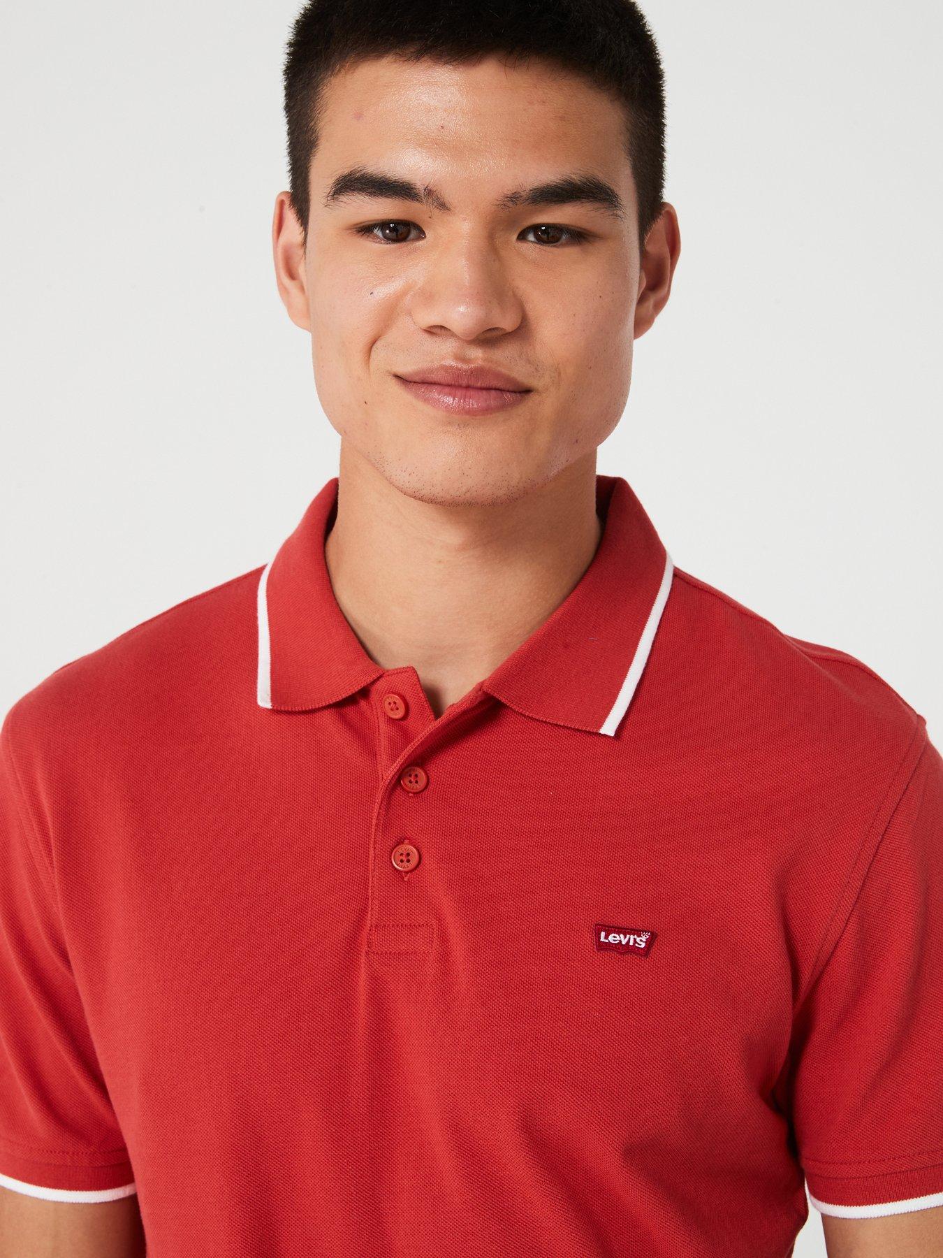 Levi's Housemark Polo Shirt - Red | Very.co.uk