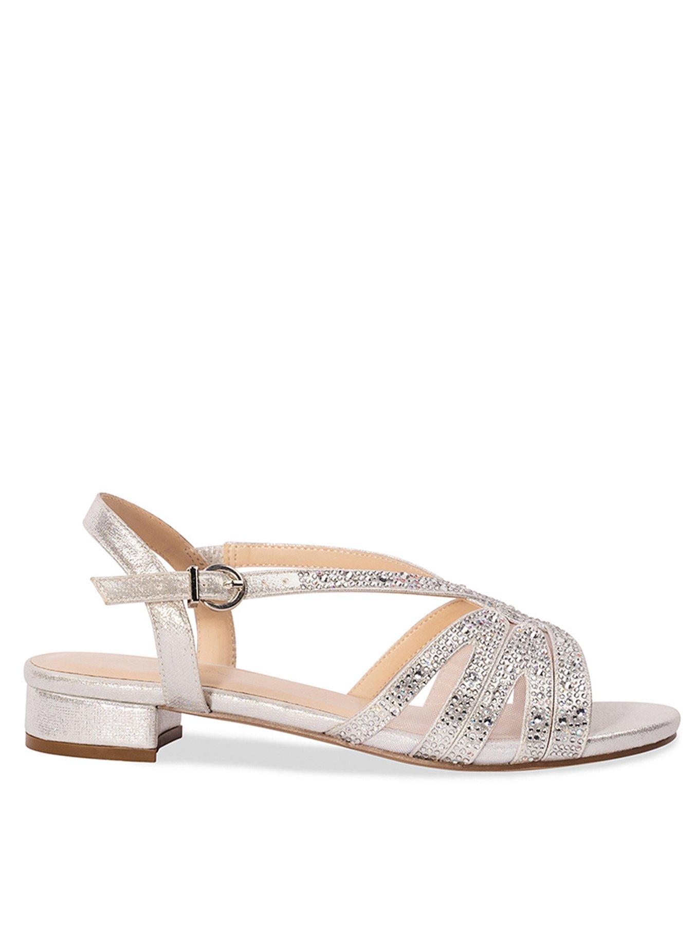 undefined Quest Shimmer Wide Fit Sandal - Silver