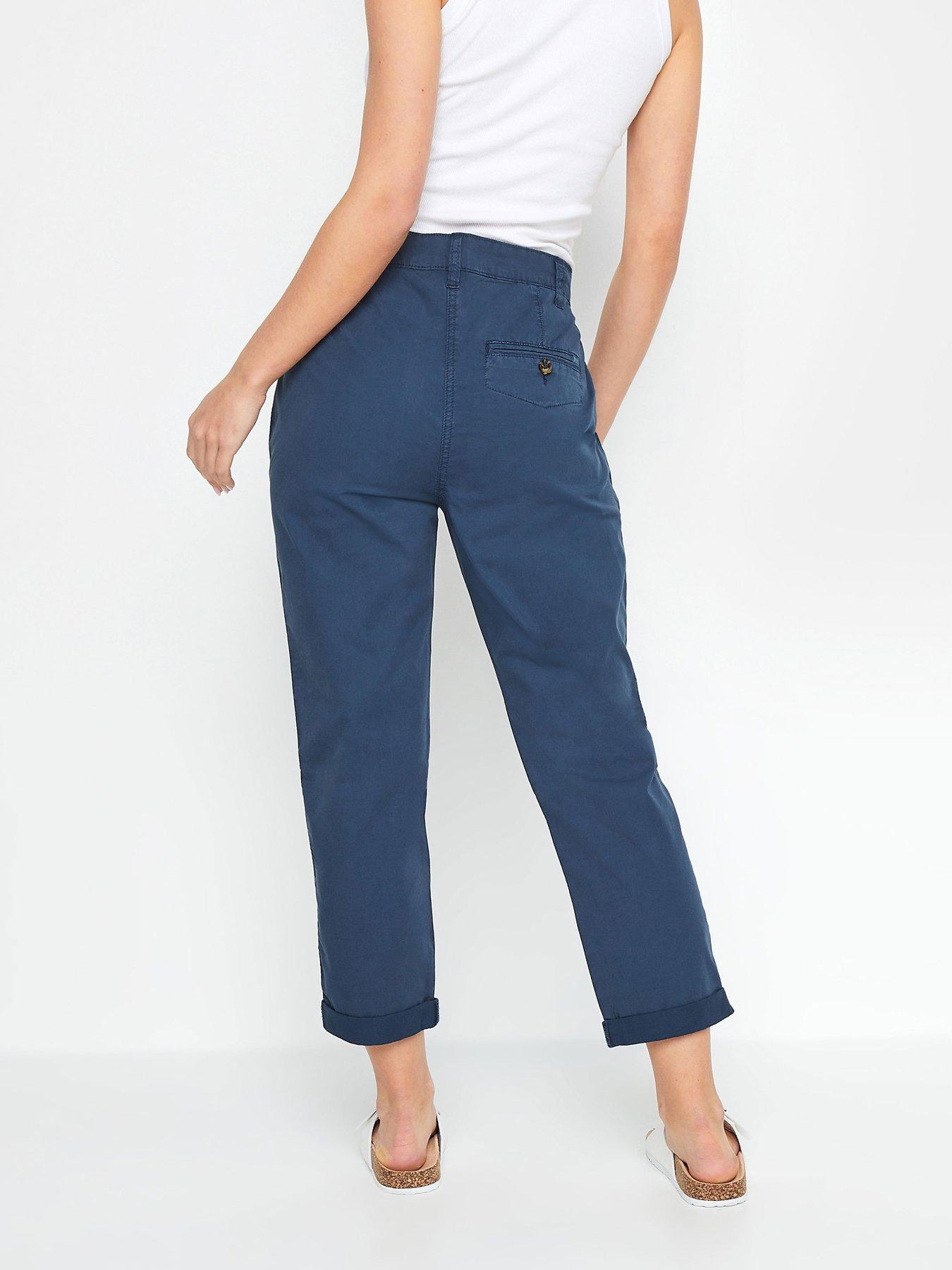 Image 2 of 4 of M&Co Petite Belt Loop Pocket Chino - &nbsp;Navy blue