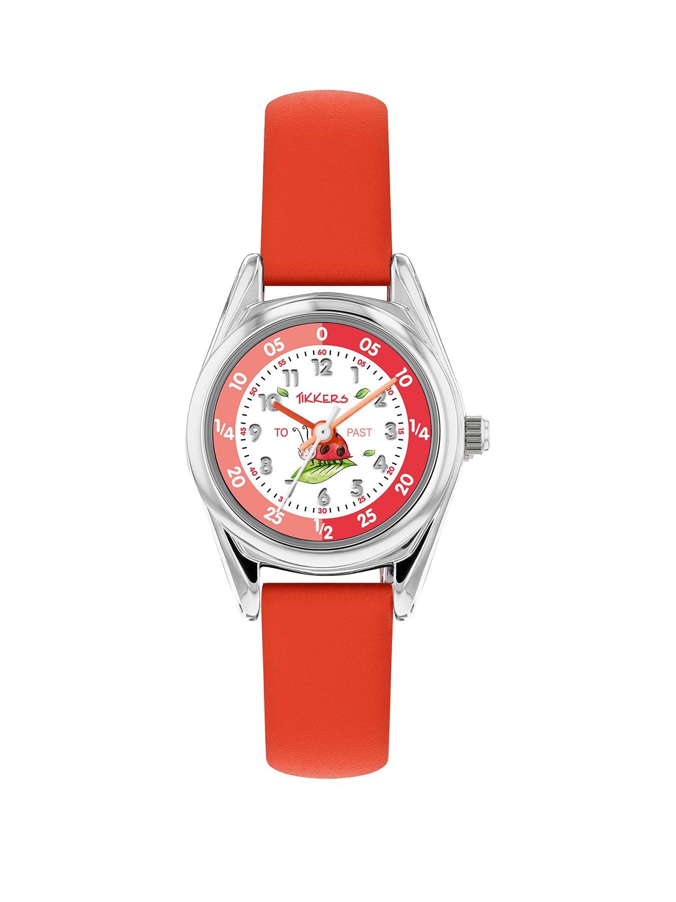 Product photograph of Tikkers Rspb X Tikkers Ladybird Kids Watch from very.co.uk