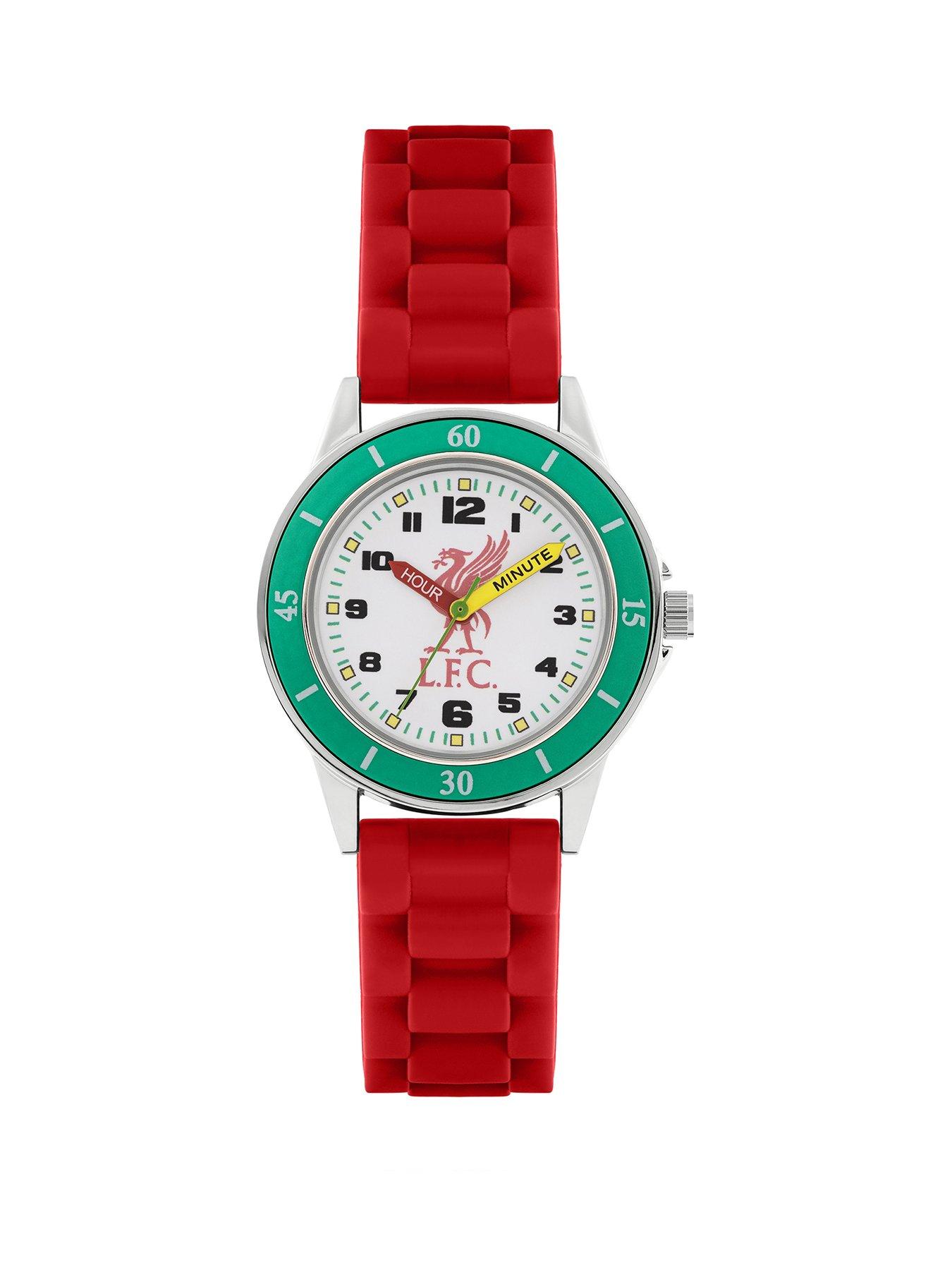 Product photograph of Liverpool Fc Official Liverpool Football Club Red Time Teacher Watch from very.co.uk