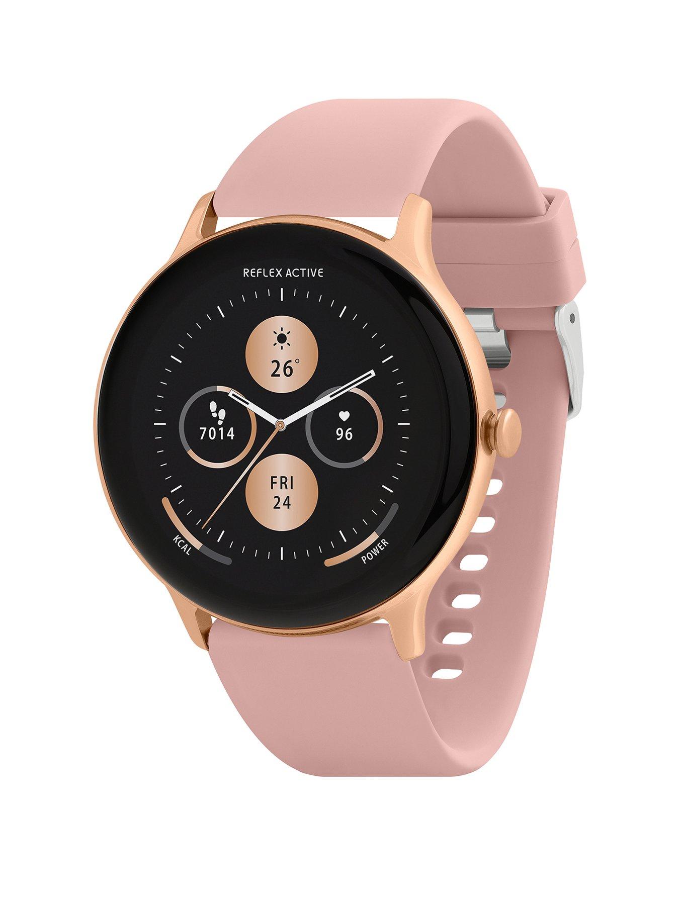 Reflex Active Series 22 Pink Silicone Strap Watch