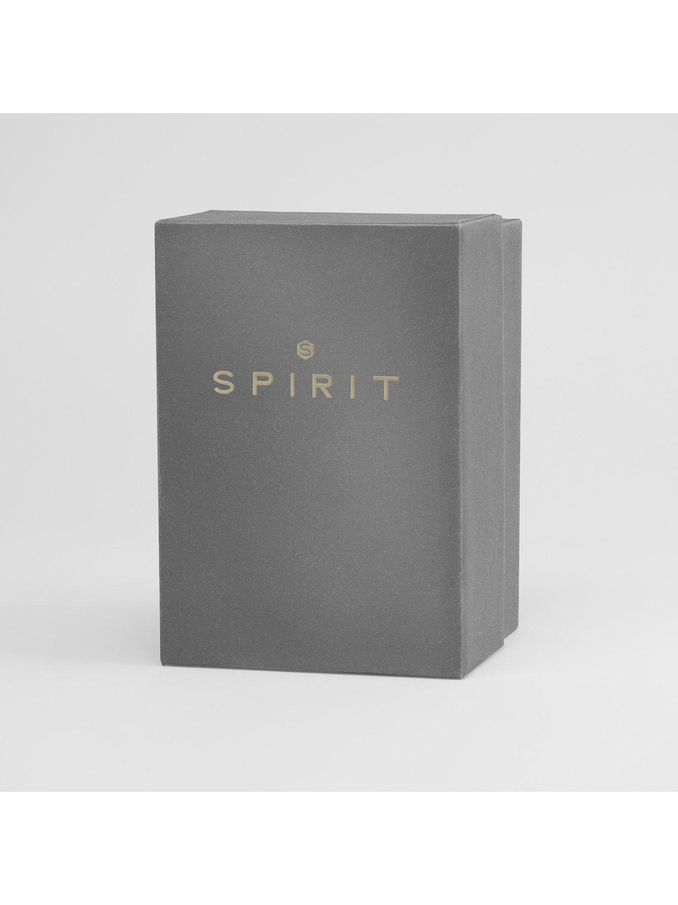 Image 4 of 5 of Spirit Gents Classic Polished Gold Leather Watch in Black