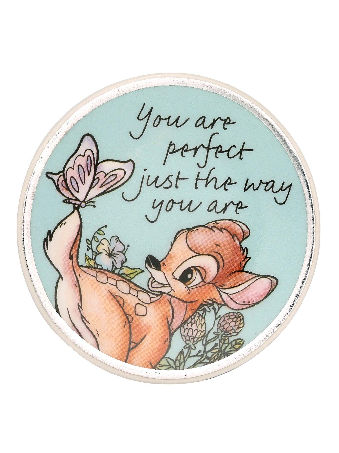 Image 3 of 7 of Disney Bambi Yellow, pink &amp; blue Ceramic Gift 3 piece Boxed Trinket Tray Set