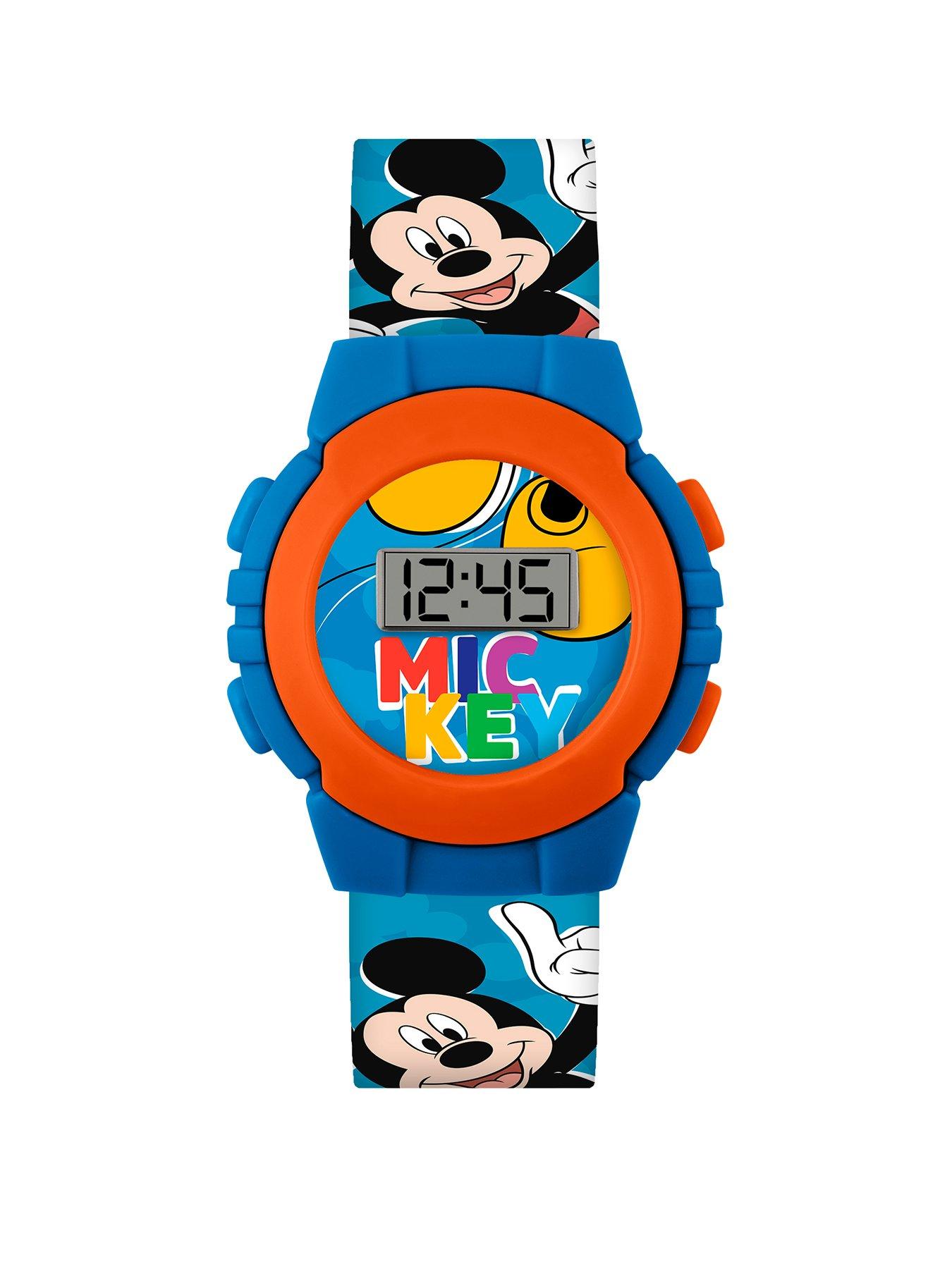 Product photograph of Disney Mickey Mouse Multicoloured Digital Watch from very.co.uk