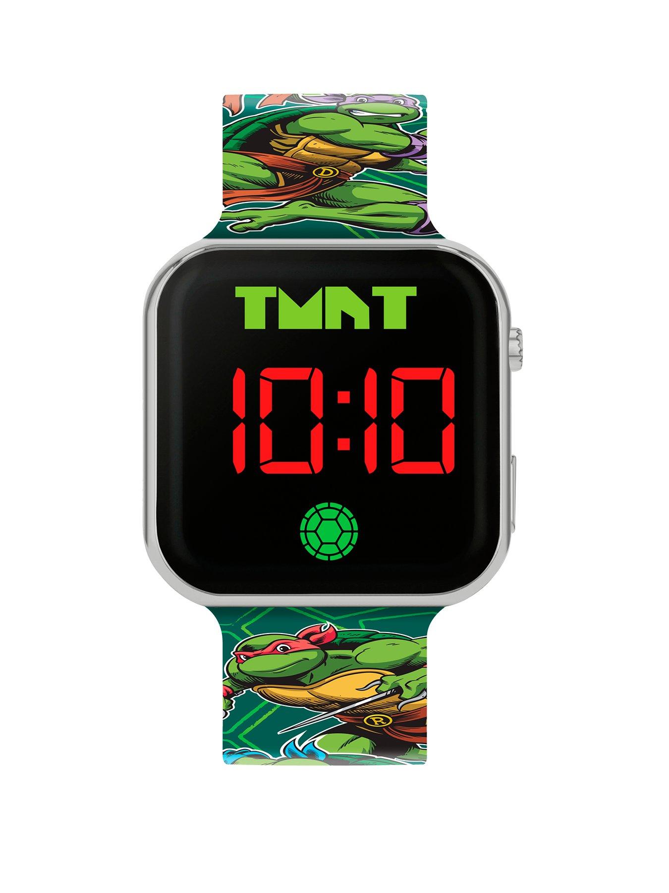 Product photograph of Disney Teenage Mutant Ninja Turtles Led Strap Watch from very.co.uk