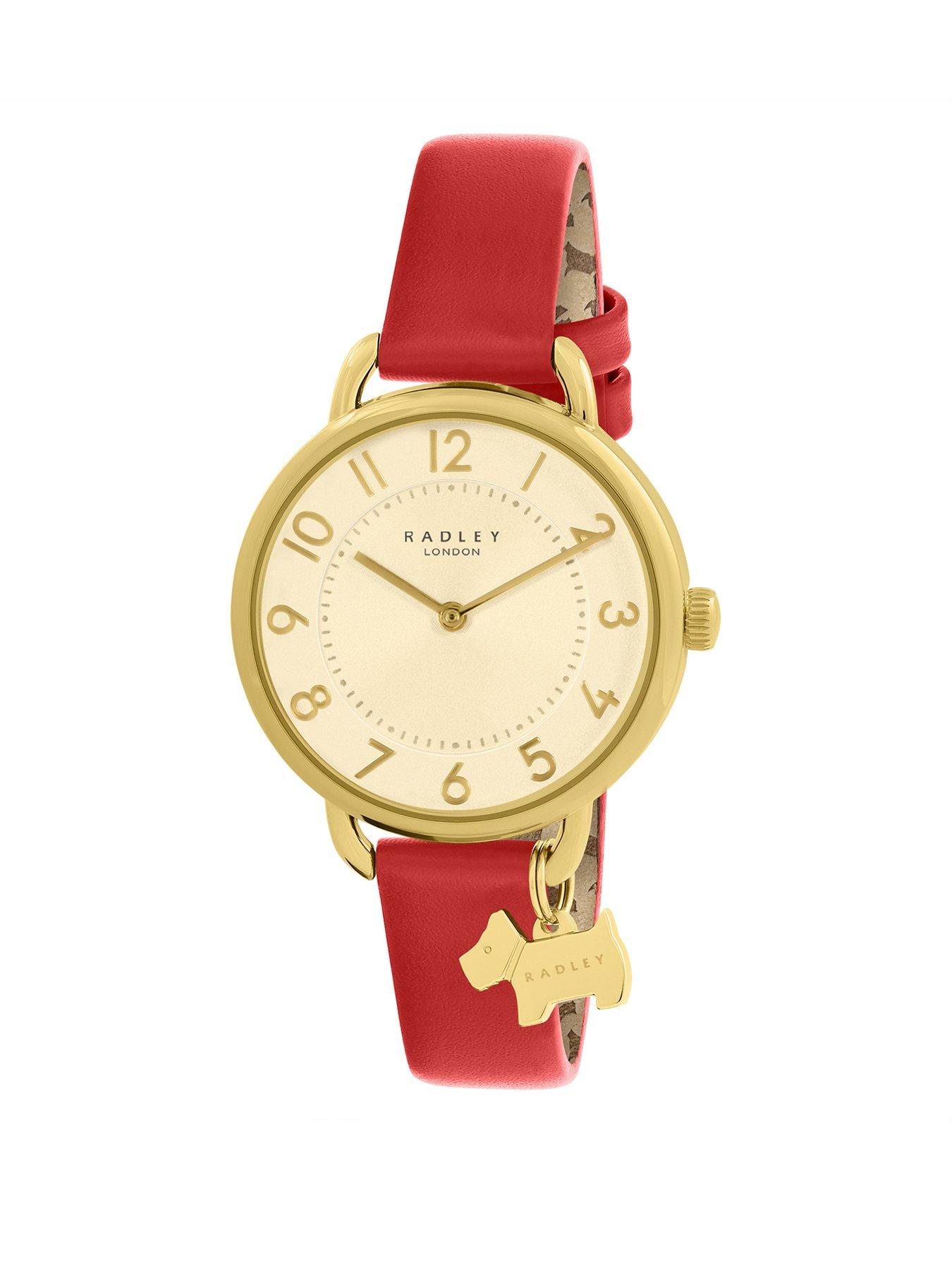 Product photograph of Radley Ladies Southwark Park Open Shoulder Poinsettias Watch from very.co.uk