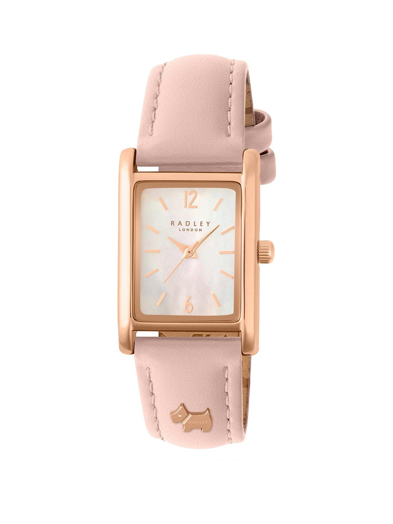 Radley Rose Gold Plated Pink Leather Strap Watch