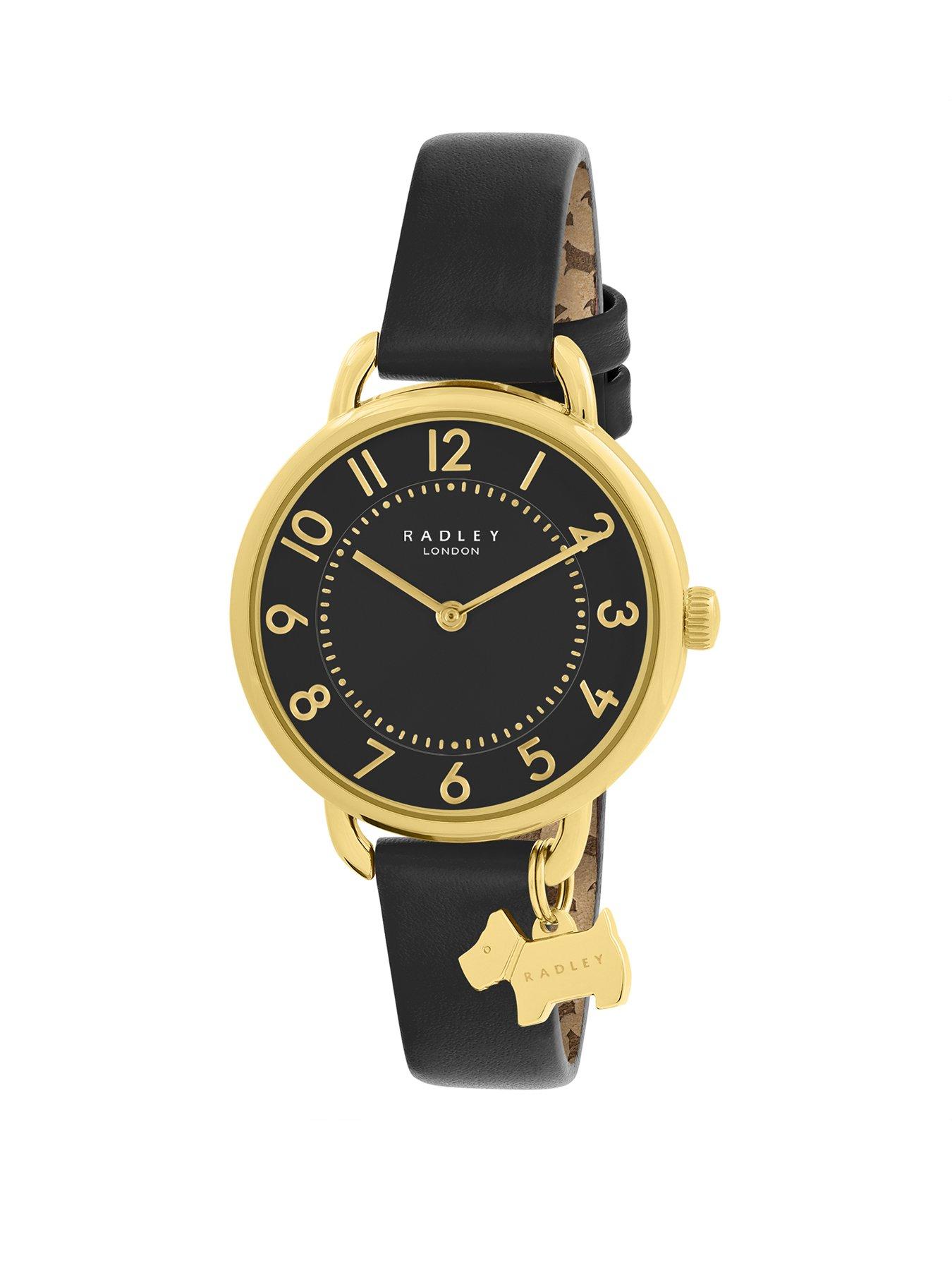 Product photograph of Radley Ladies Southwark Park Open Shoulder Black Watch from very.co.uk