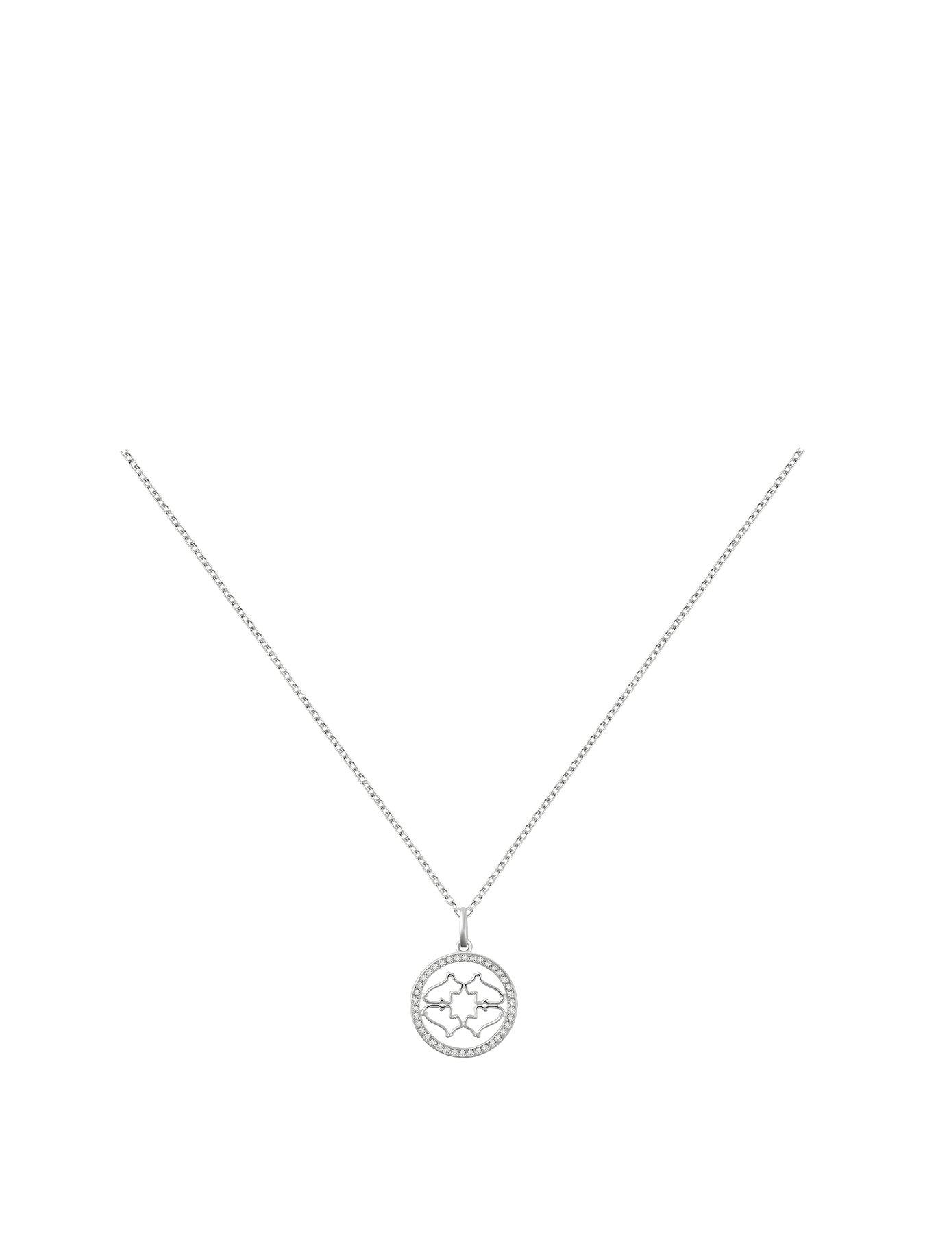 Product photograph of Radley Sterling Silver Heirloom Charm Necklace from very.co.uk