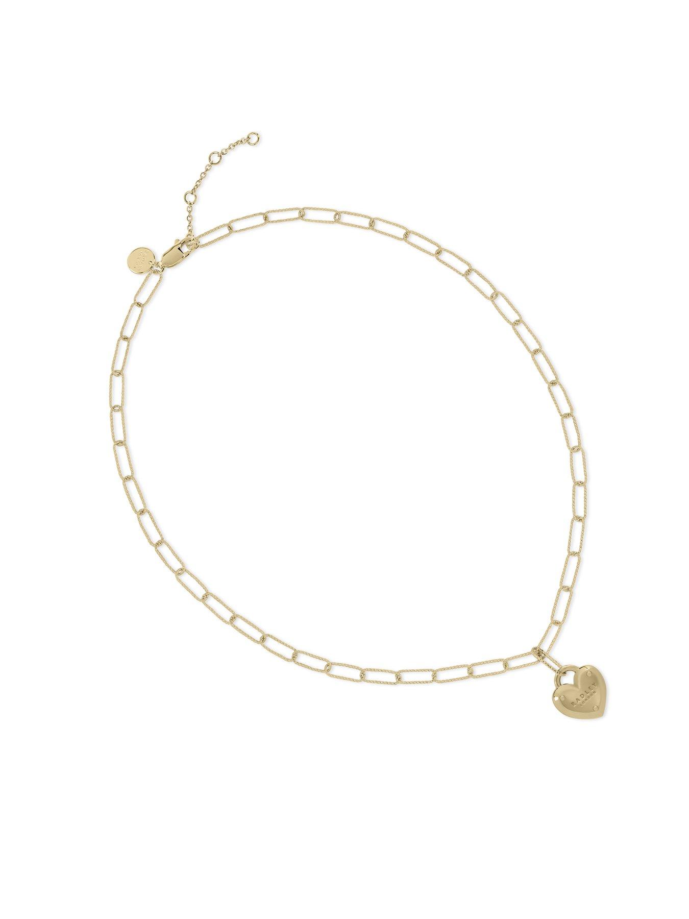 Image 2 of 6 of Radley 18ct Gold Plated Heart Padlock Necklace