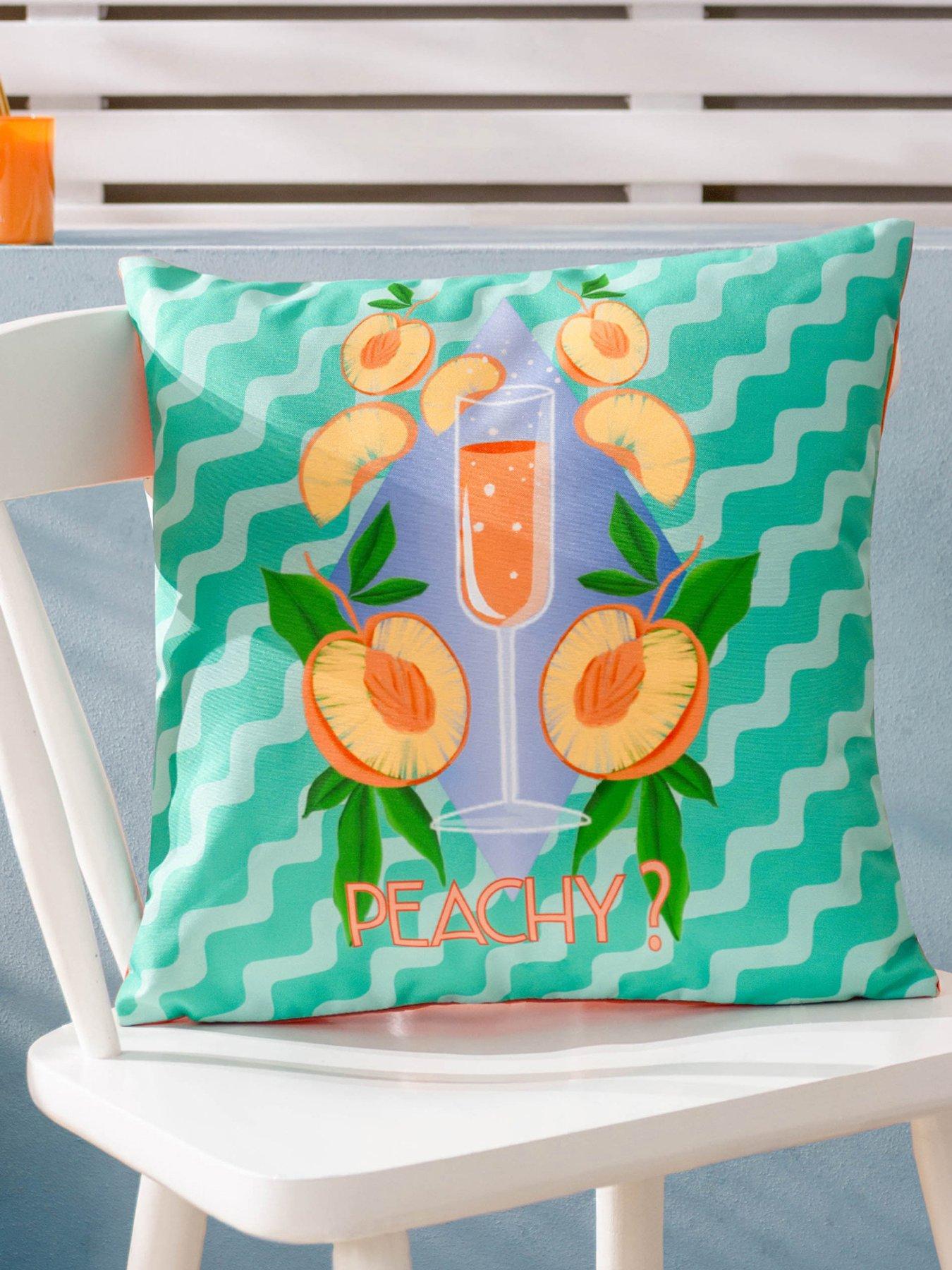 Product photograph of Furn Peachy Outdoor Cushion from very.co.uk