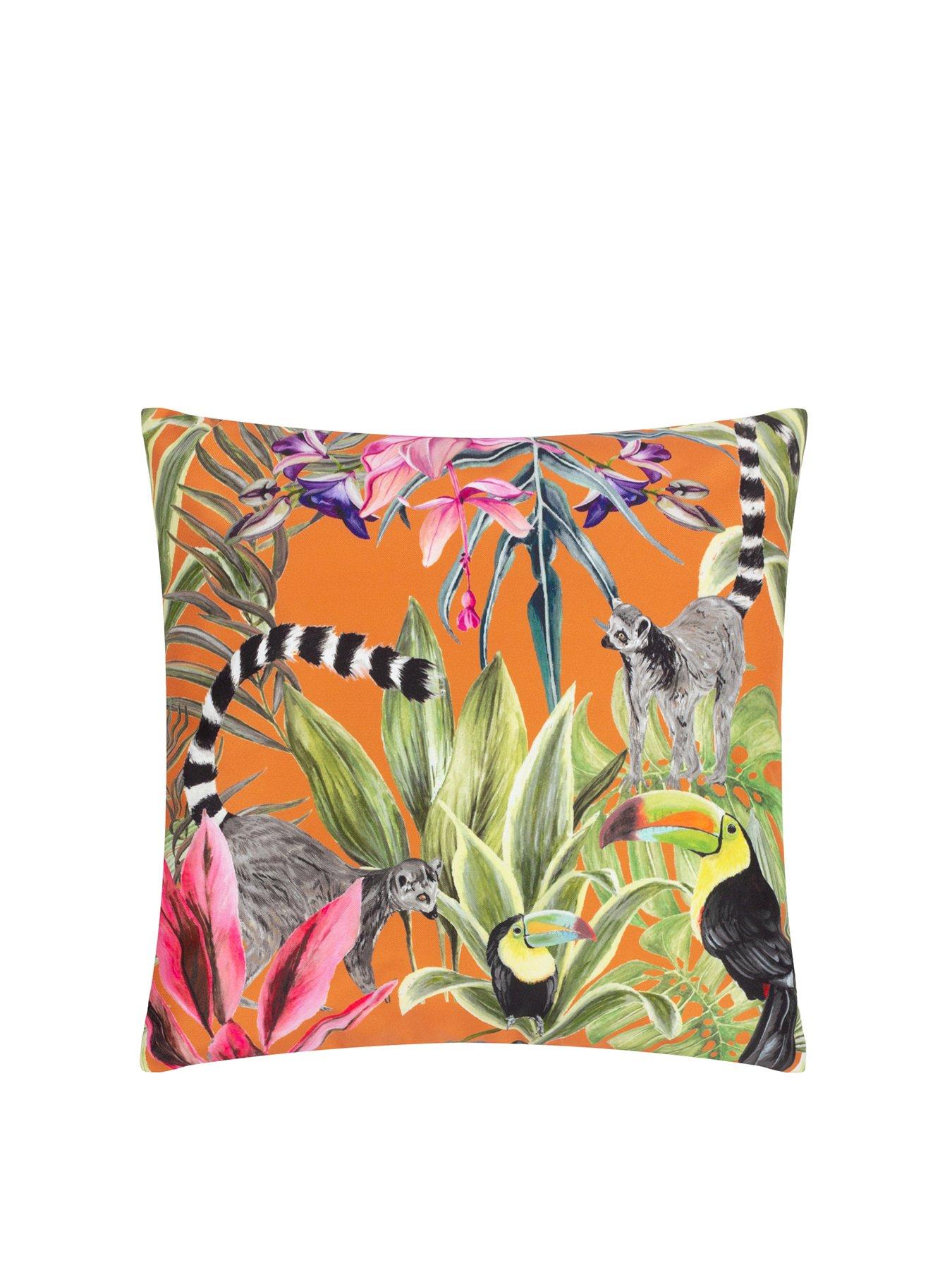 Product photograph of Wylder Tropics Kali Animals Outdoor Cushion from very.co.uk