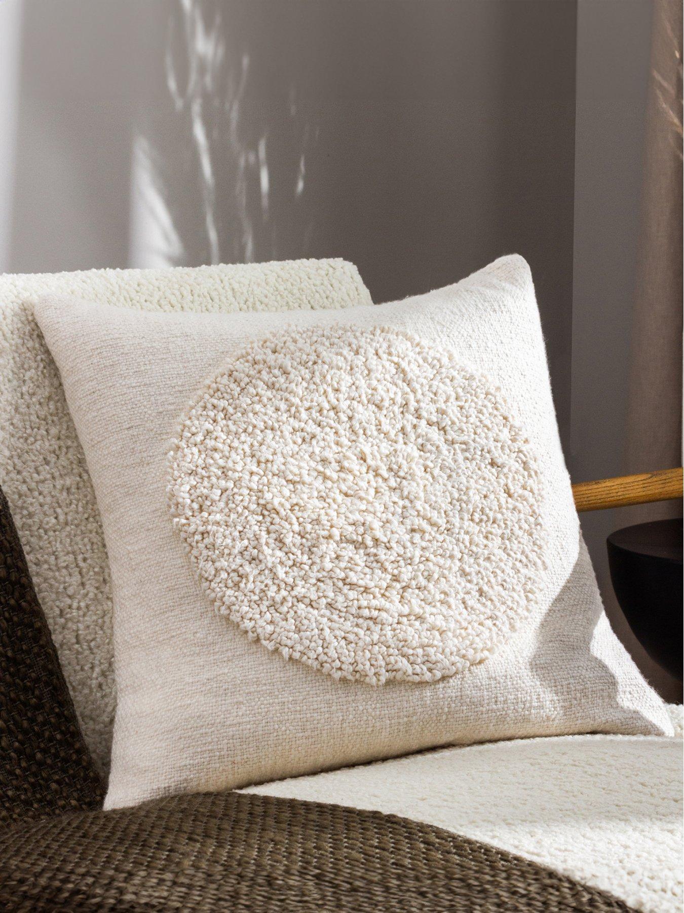 undefined Almo 50x50 Polyester Cushion Ecru