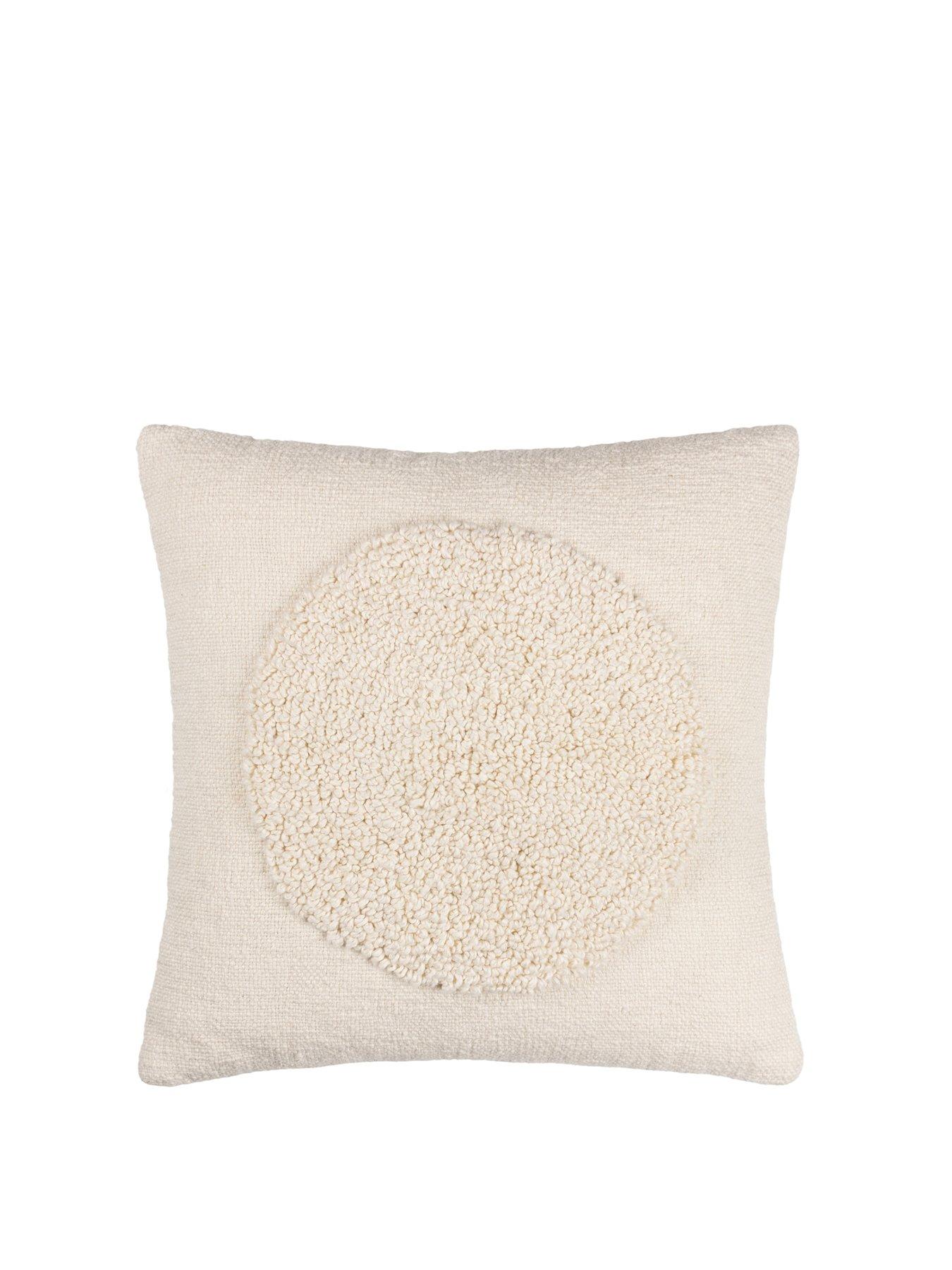 Image 2 of 7 of HOEM Almo 50x50 Polyester Cushion Ecru
