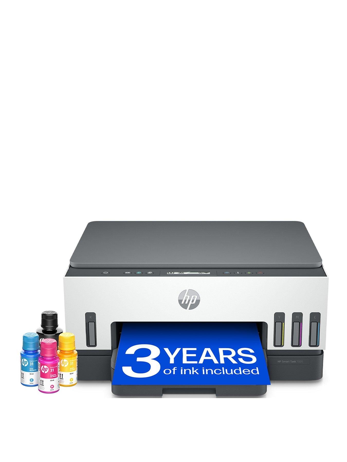 HP Smart Tank 7005 Wireless All-in-One Colour Printer with up to 3 years of HP Ink Bottles included