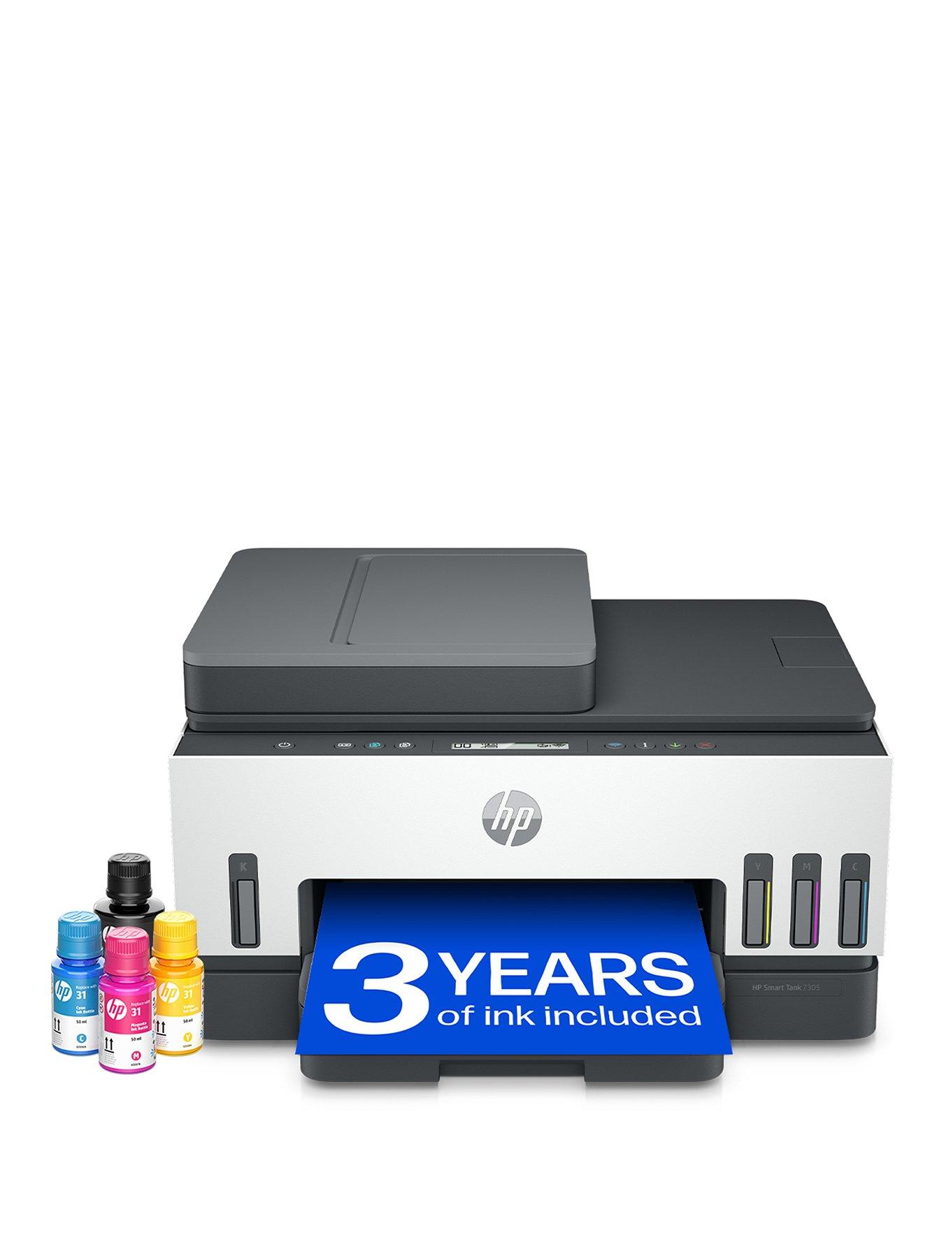 HP Smart Tank 7305 Wireless All-in-One Colour Printer with up to 3 years of HP Ink Bottles included